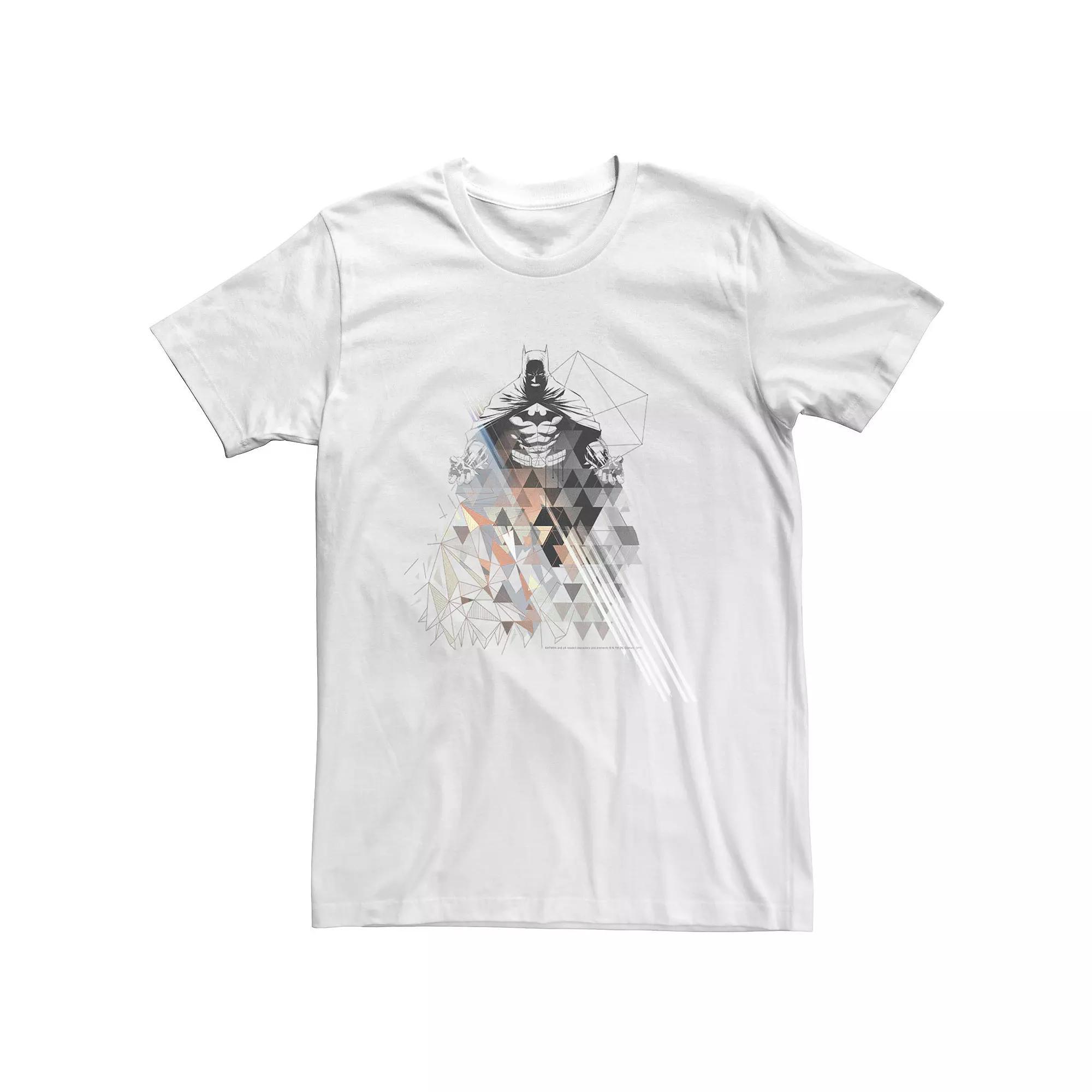 Big & Tall DC Comics Batman Geometric Pose Poster Tee, Men's, Size: 4XLT, Athletic Grey Product Image