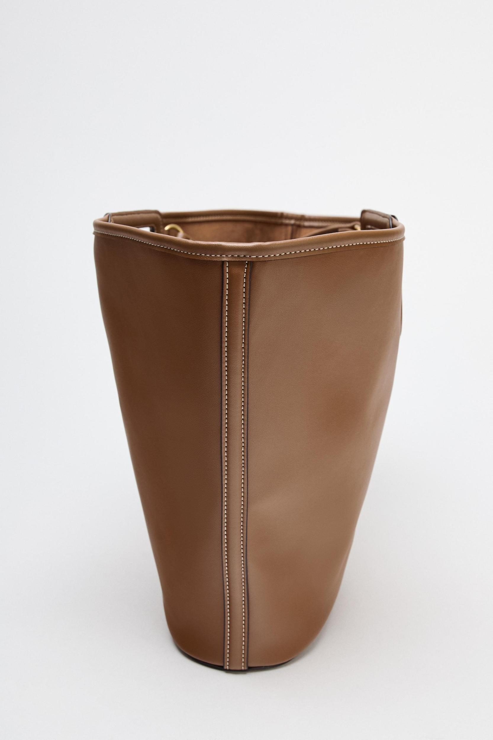 MAXI TOPSTITCHED SHOPPER BAG Product Image