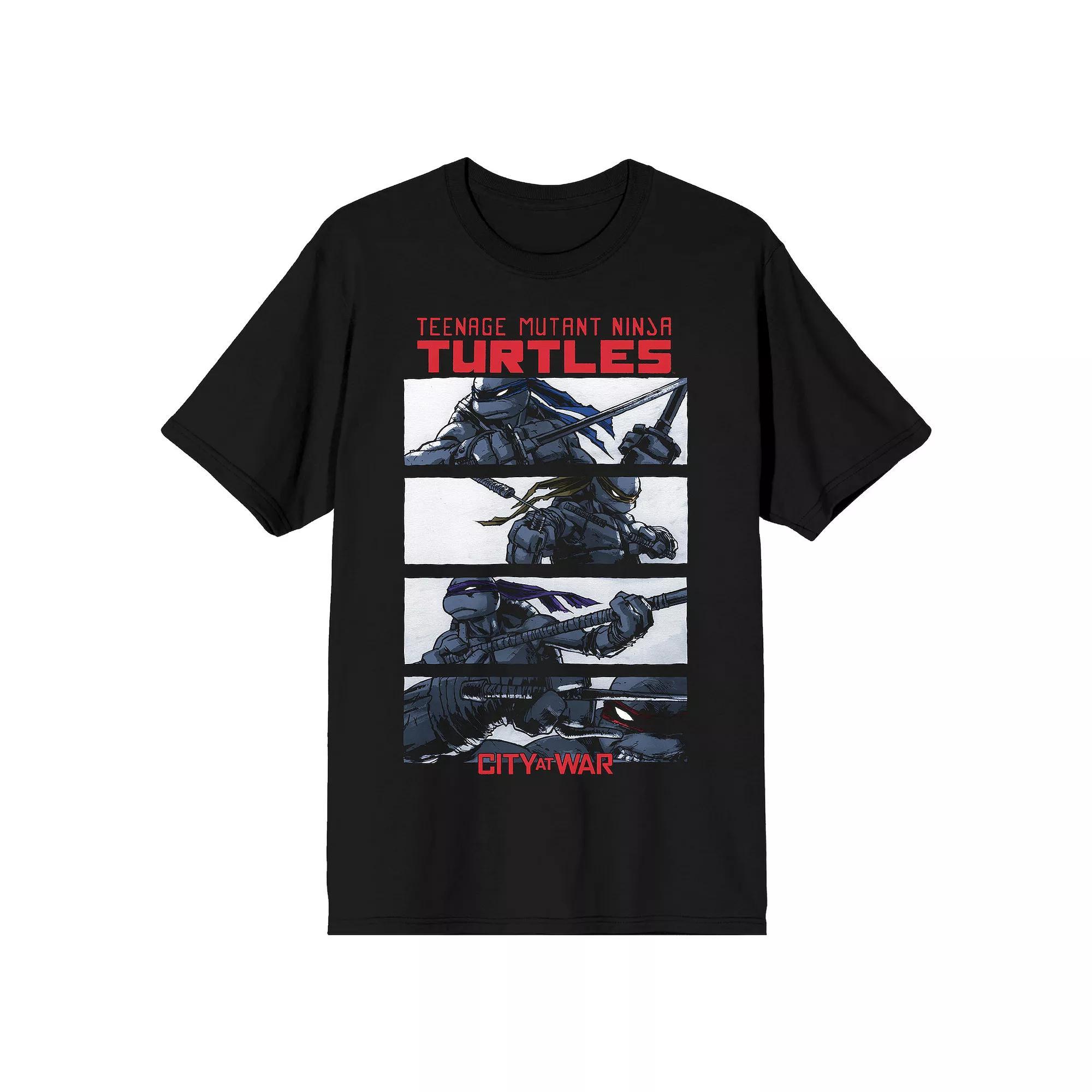 Men's Teenage Mutant Ninja Turtles City At War Graphic Tee, Size: XL, Black Product Image