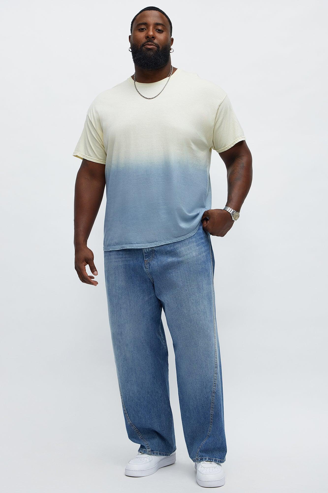 Chatsworth Twisted Seam Baggy Jeans - Medium Blue Wash Product Image