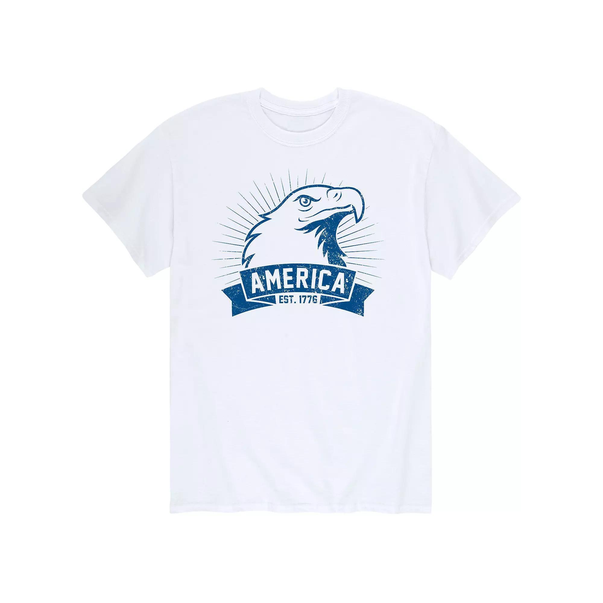 Mens Bald Eagle Americana Tee Product Image