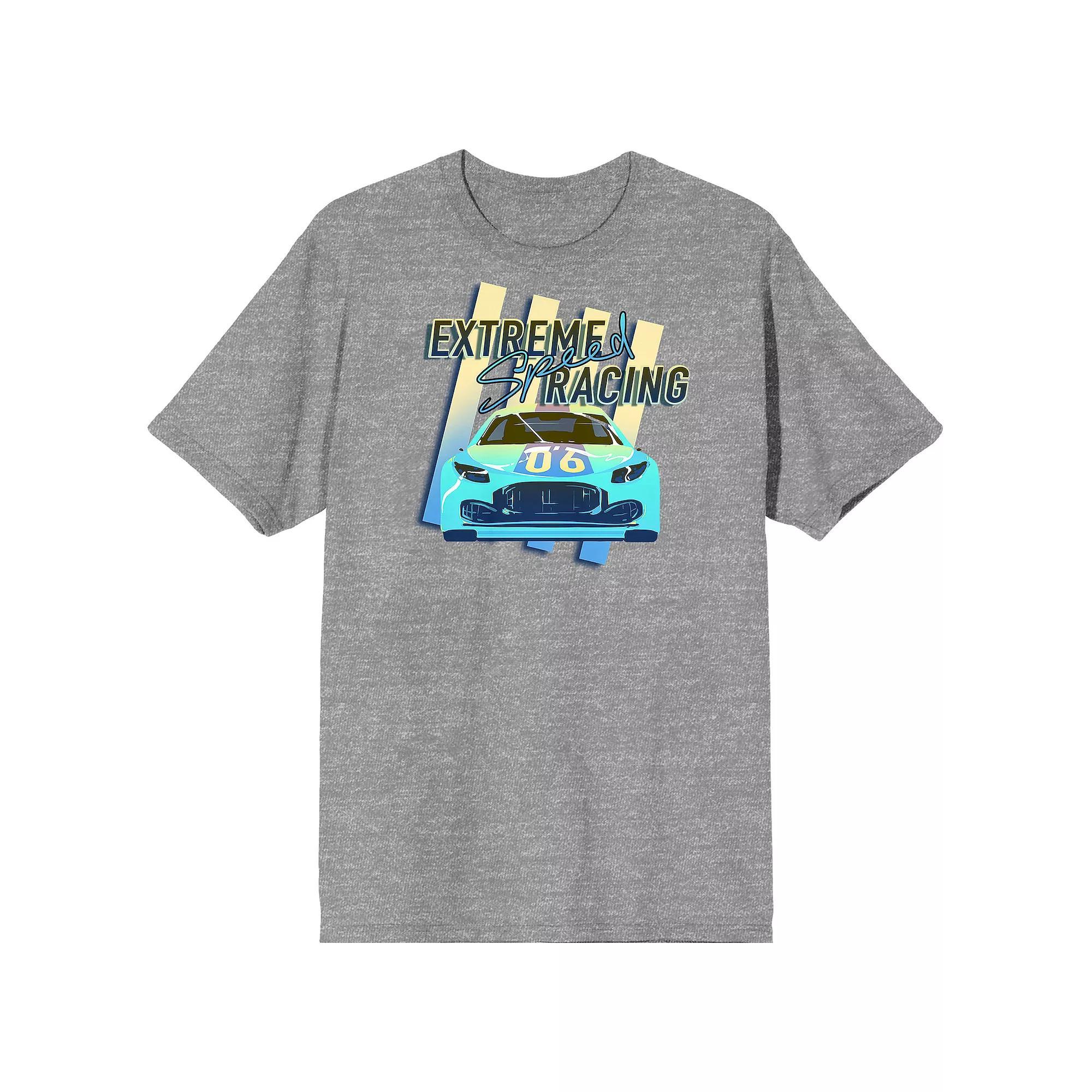 Men's Car Fanatic Blue 06 Race Car Tee, Size: Medium, Gray Product Image