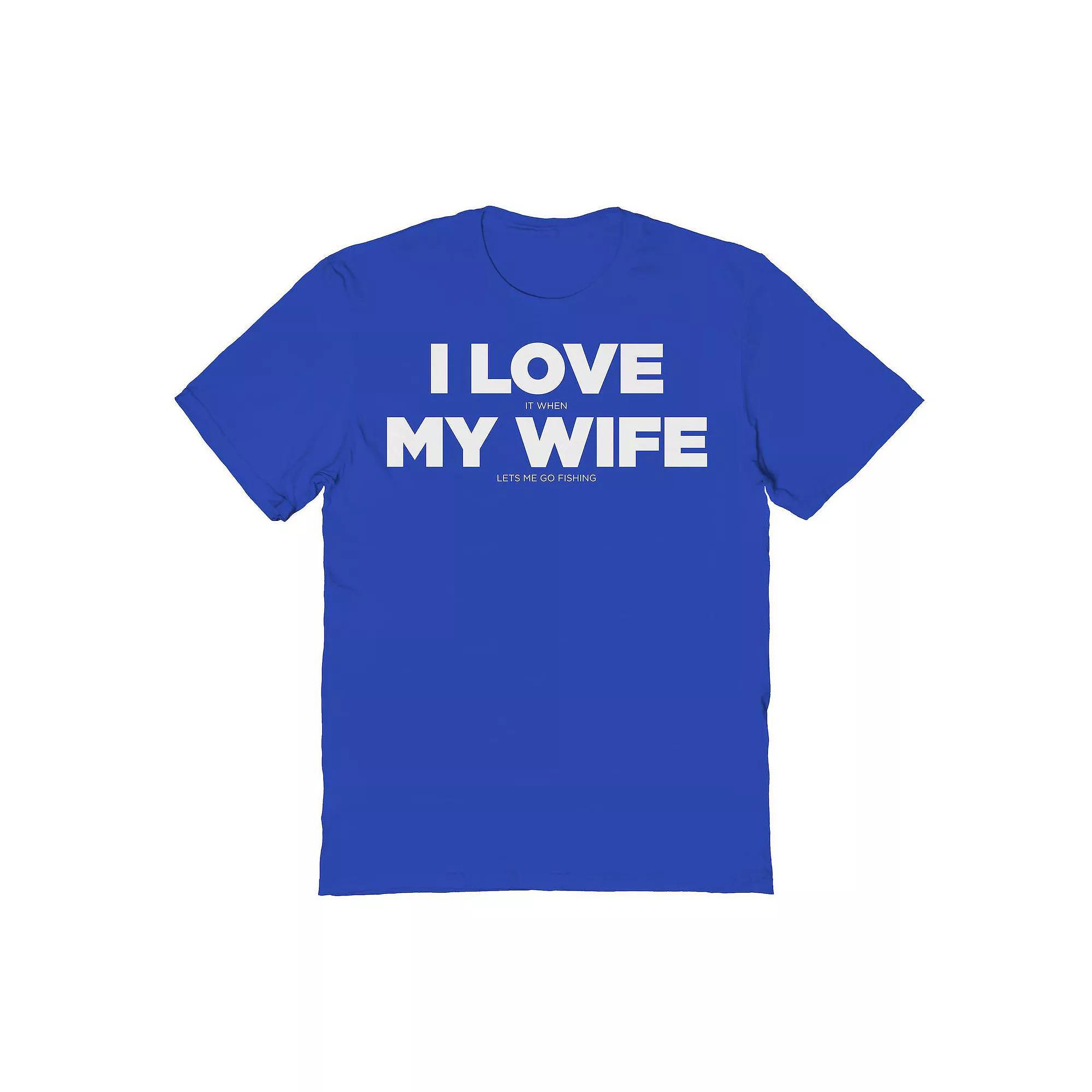 Men's Duke & Sons Fishing Wife Graphic Tee, Women's, Size: Small, Royal Product Image