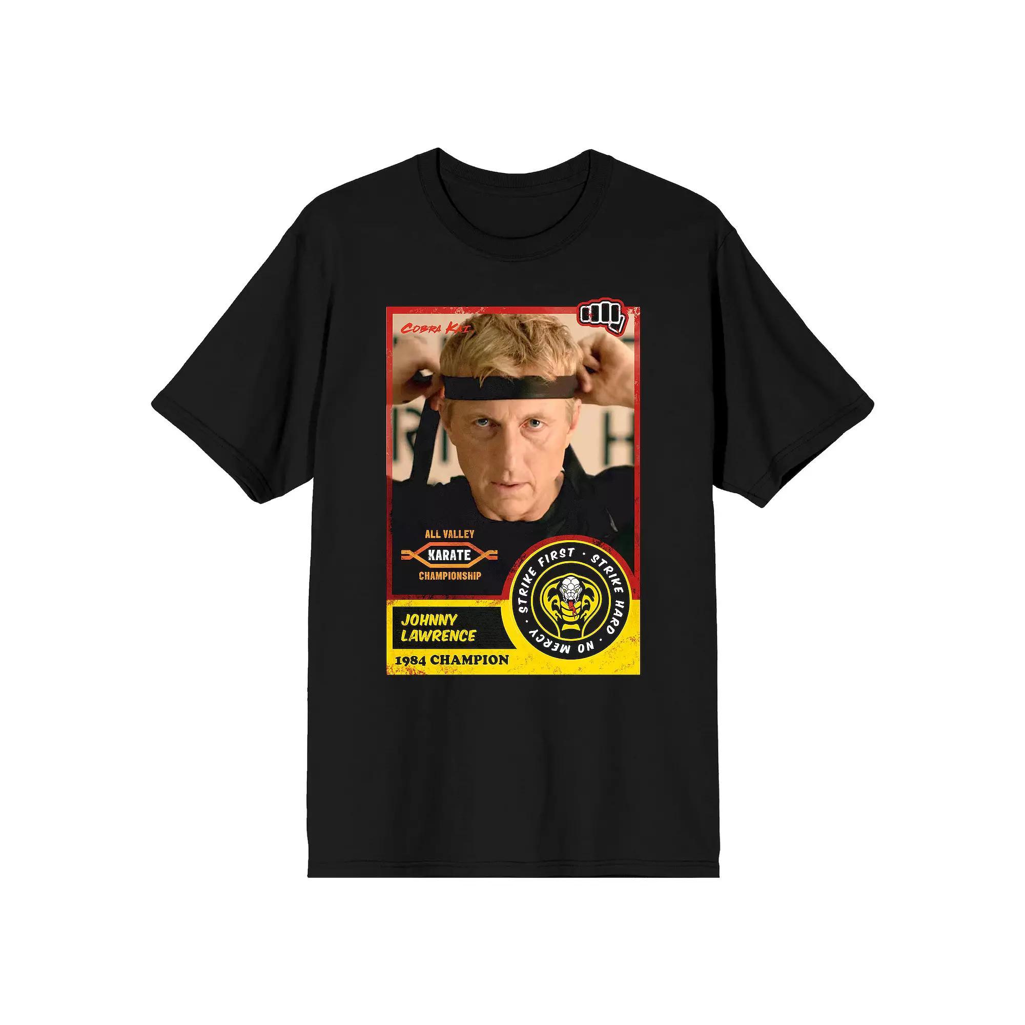 Men's Cobra Kai Johnny Lawrence '84 Champion Graphic Tee, Size: Small, Black Product Image