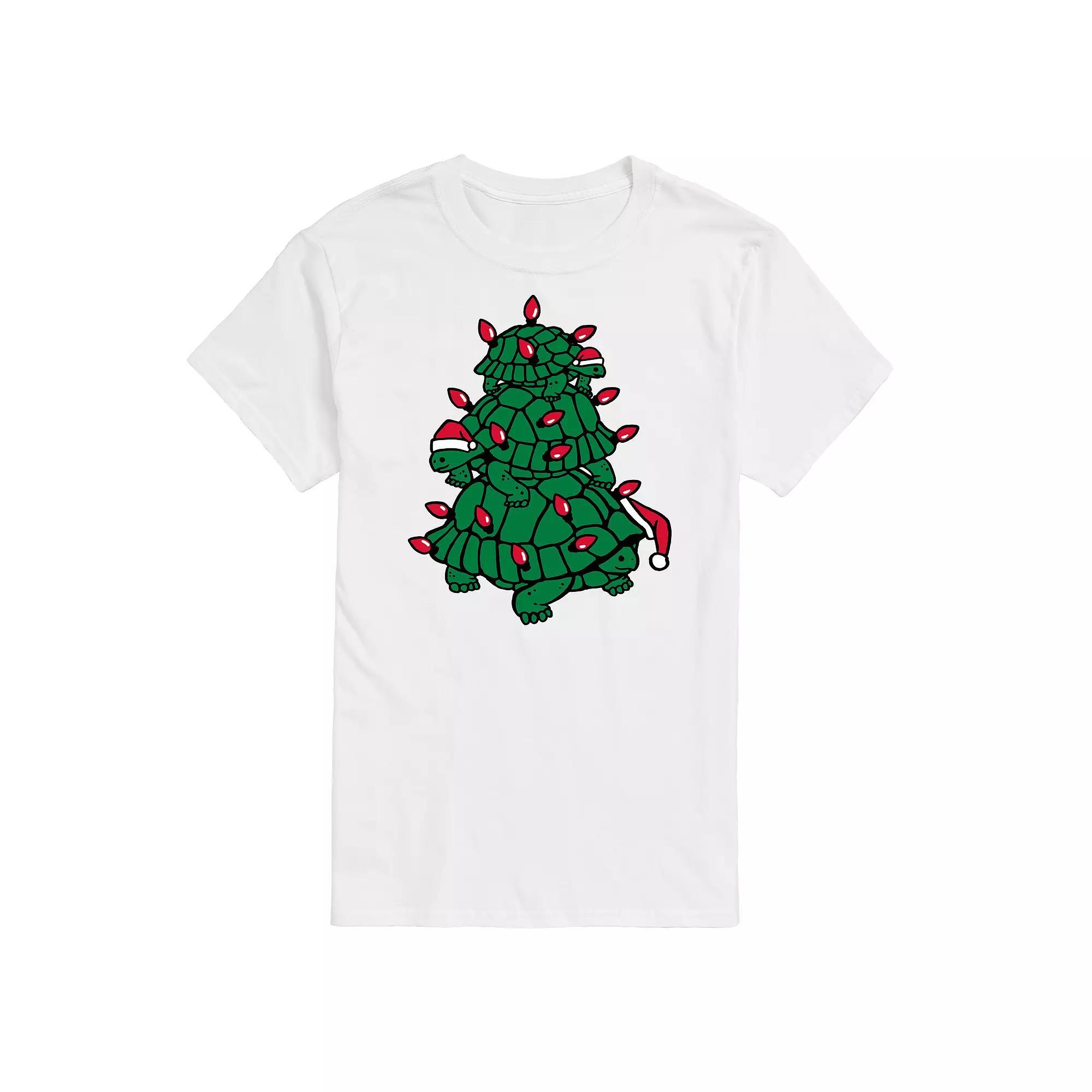 Big & Tall Turtle Tree Stack Graphic Tee, Mens Product Image
