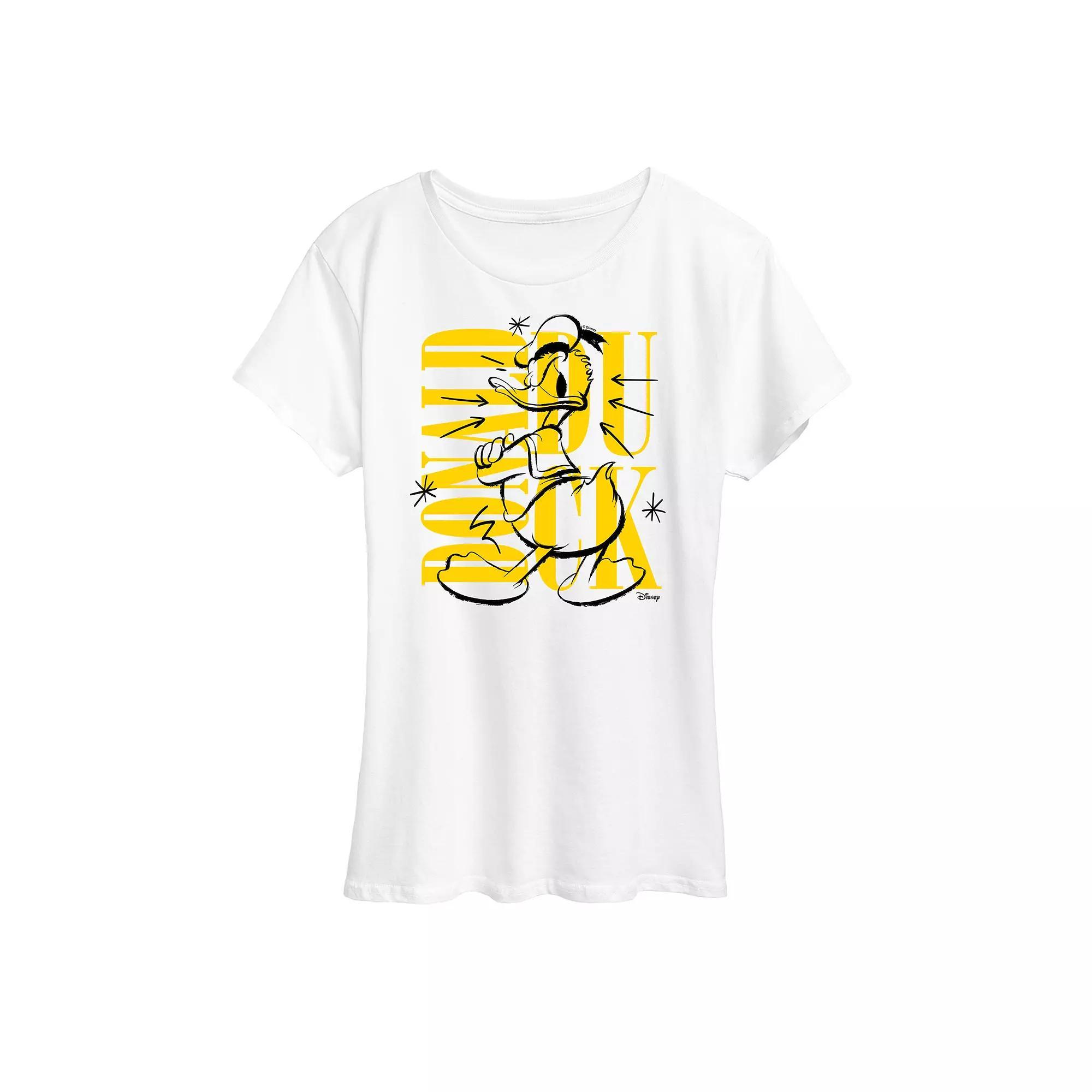 Disneys Donald Duck Womens Street Wear Graphic Tee Product Image