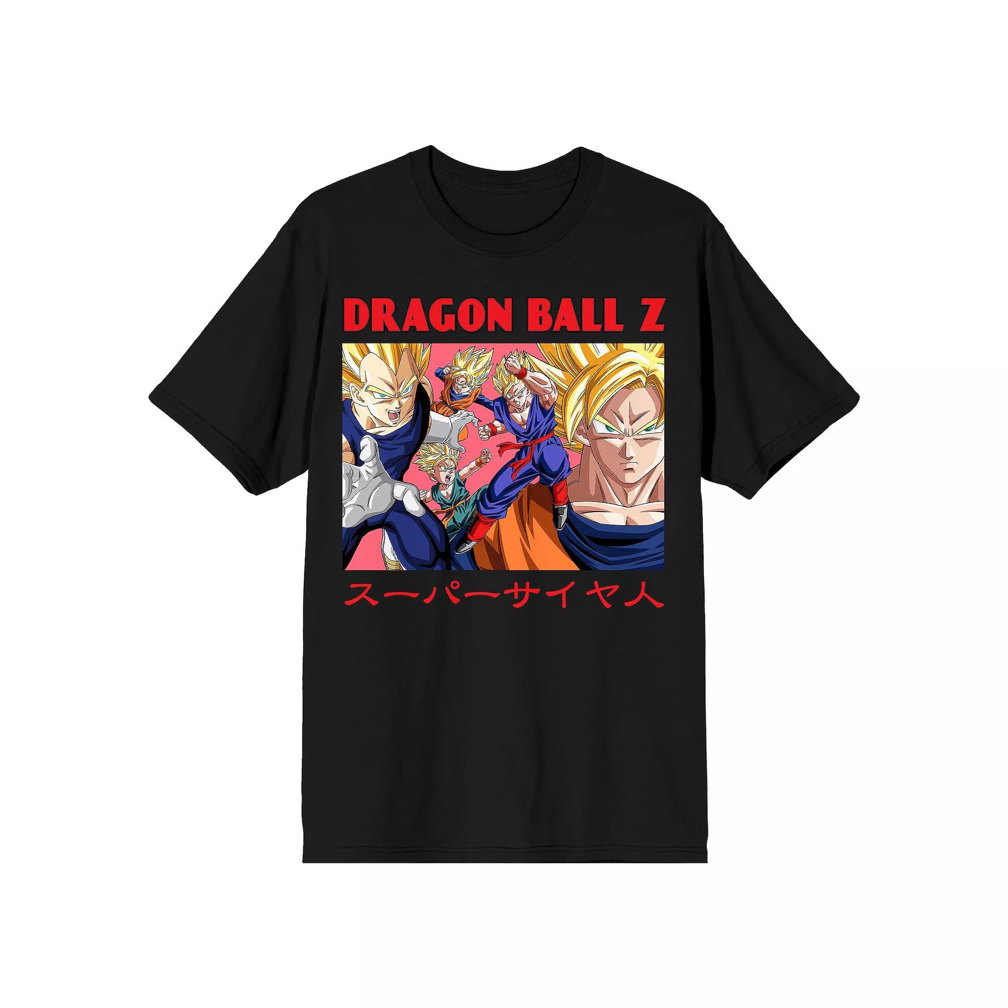 Men's Dragon Ball Z Super Saiyan Tee, Size: Medium, Black Product Image