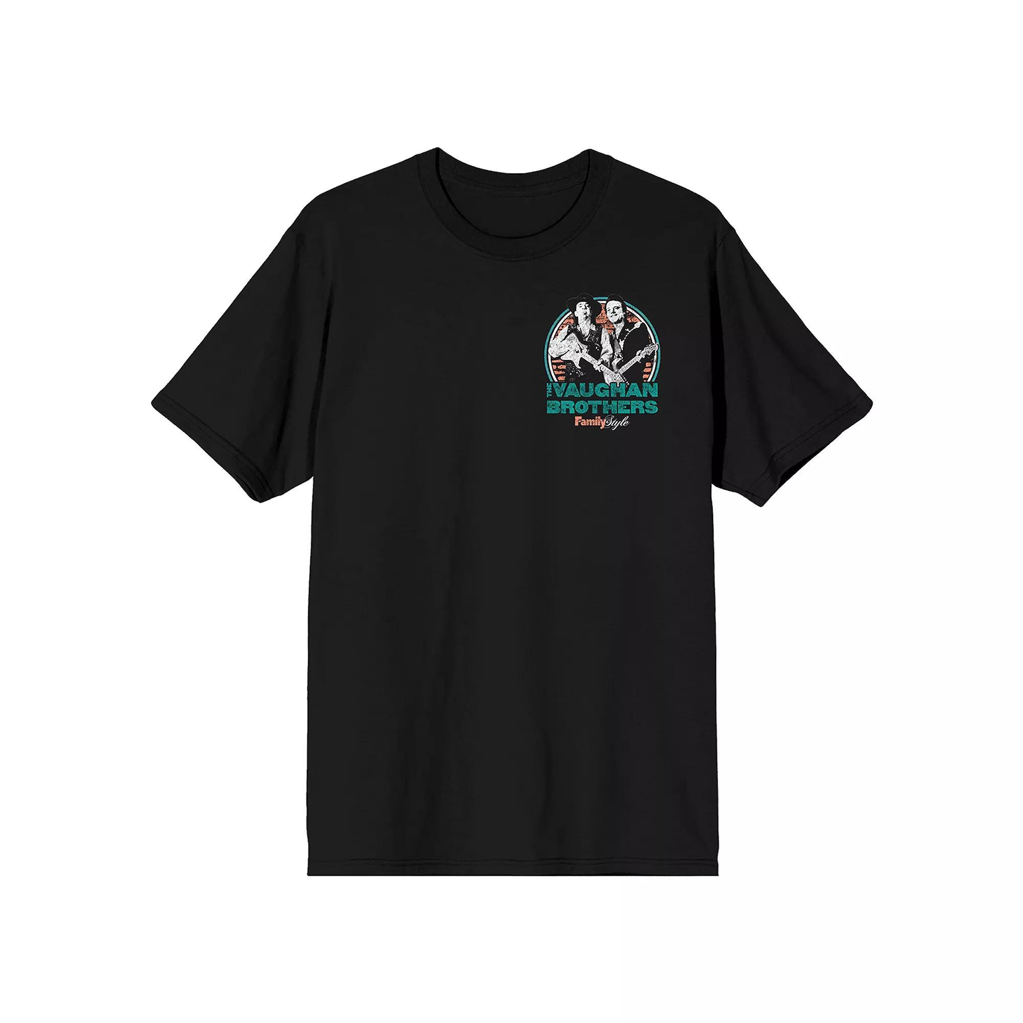 Men's The Vaughan Brothers Family Short Sleeve Graphic T-Shirt, Size: Large, Black Product Image