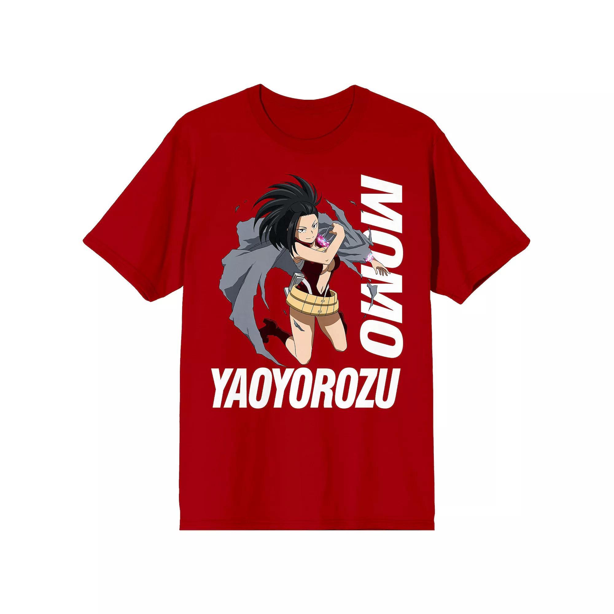 Men's My Hero Academia Momo Yaoyorozu Tee, Size: Large, Red Product Image