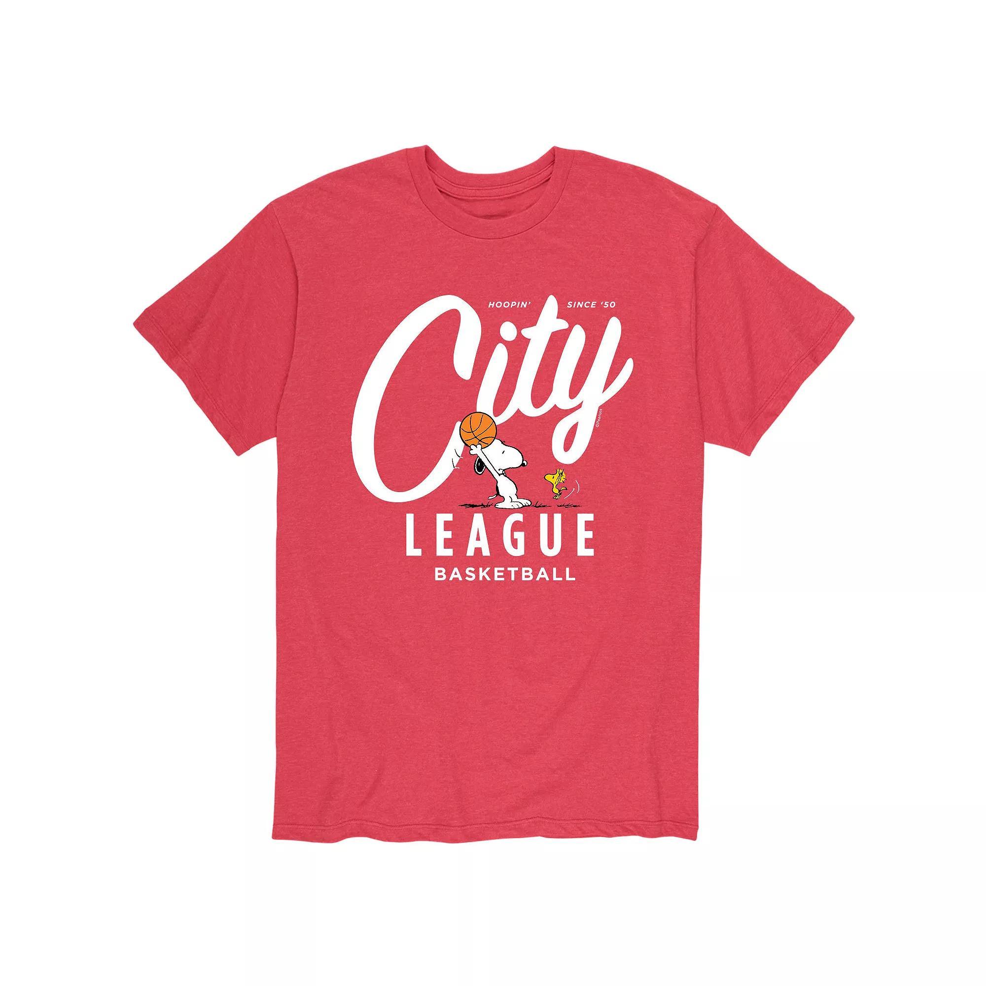 Big & Tall Peanuts City League Tee, Mens Product Image