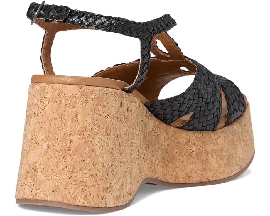 Adorned Raffia Platform Slide Product Image