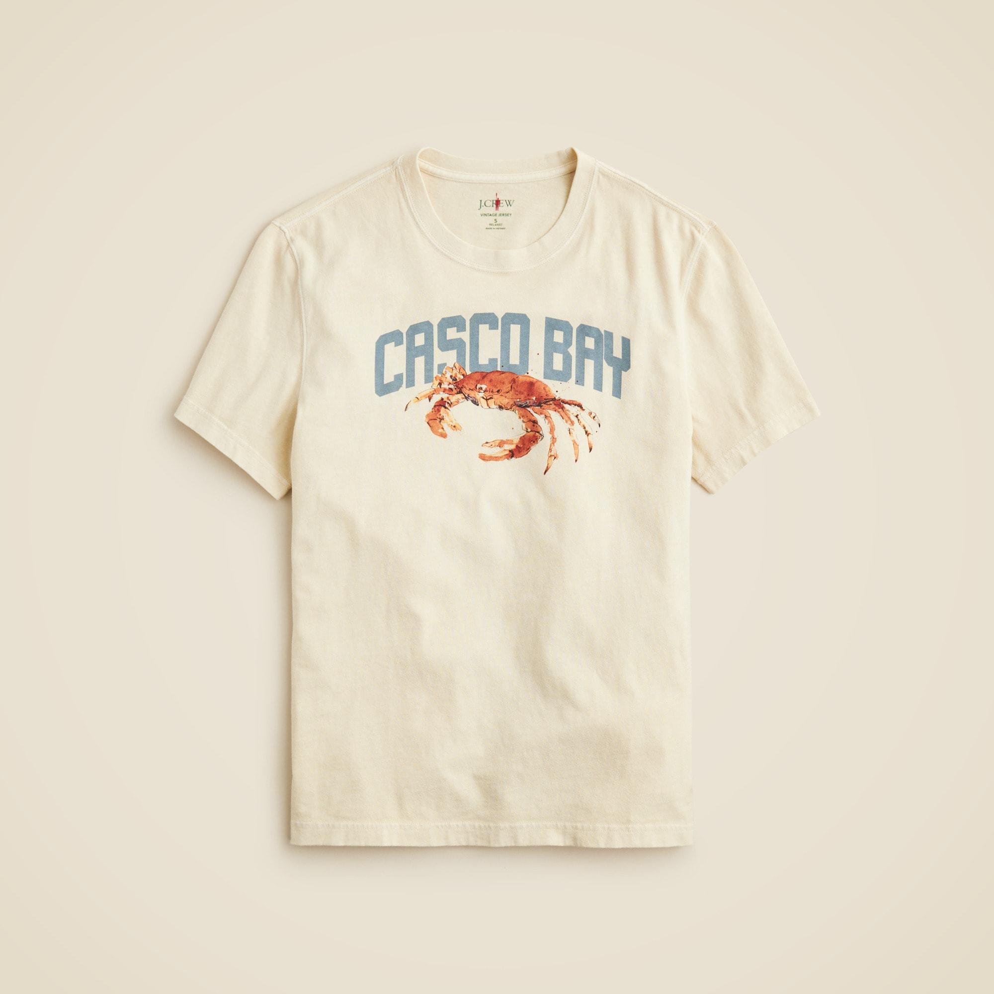 Vintage-wash cotton graphic T-shirt Product Image