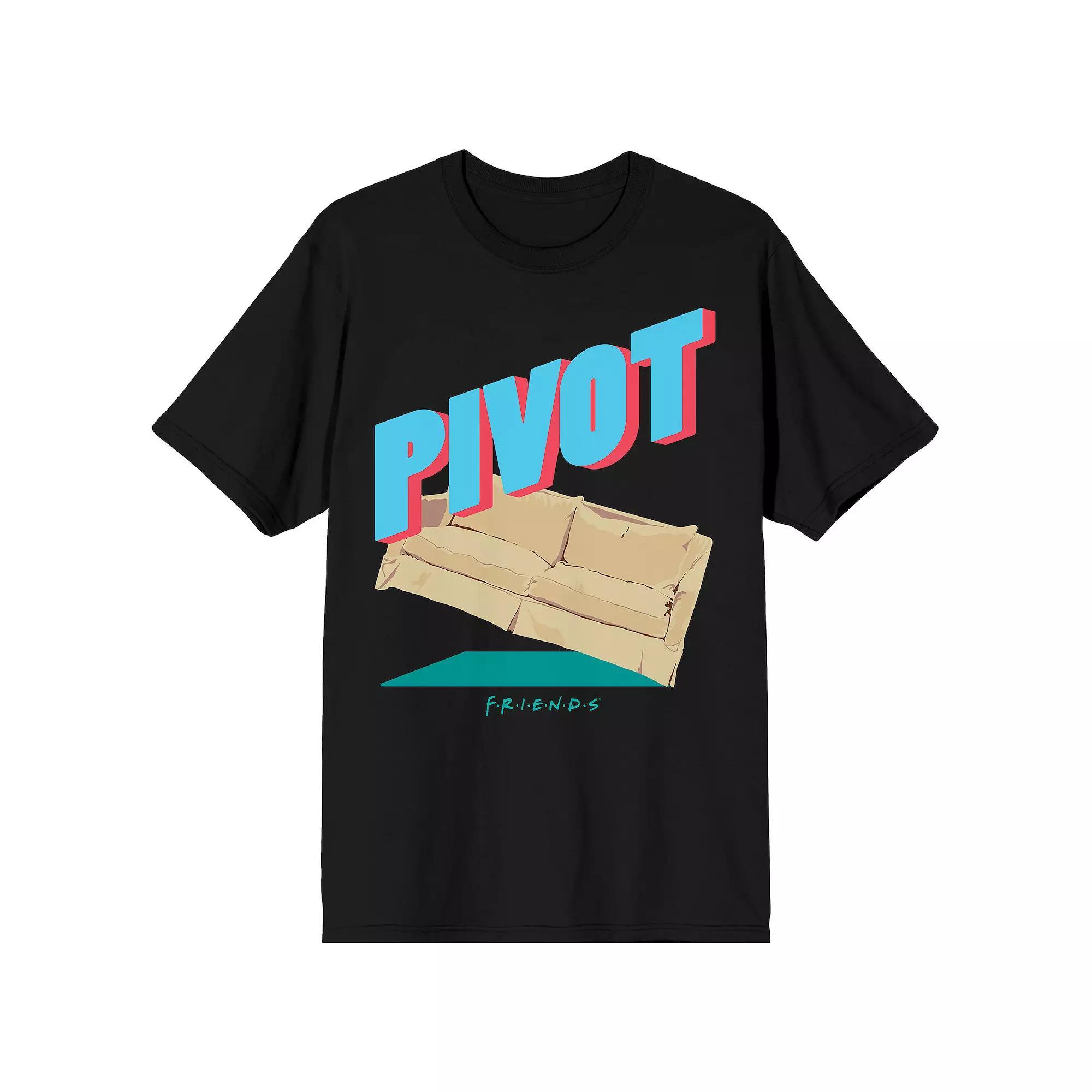 Men's Friends Sitcom Pivot Tee, Size: Medium, Black Product Image