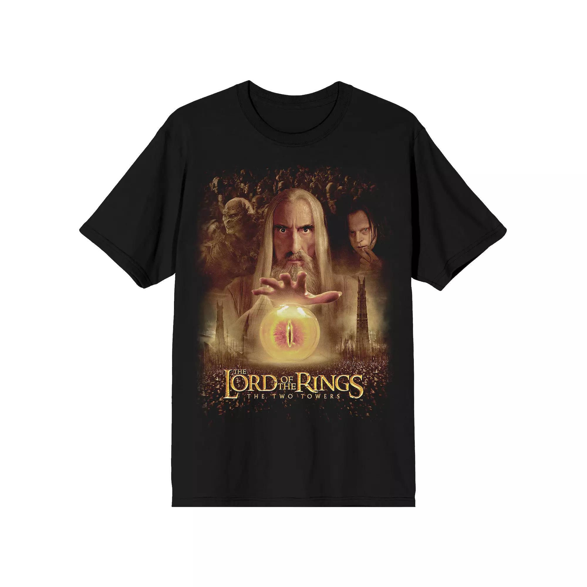 Men's Lord of the Rings Two Towers Short Sleeve Graphic Tee, Size: XXL, Black Product Image