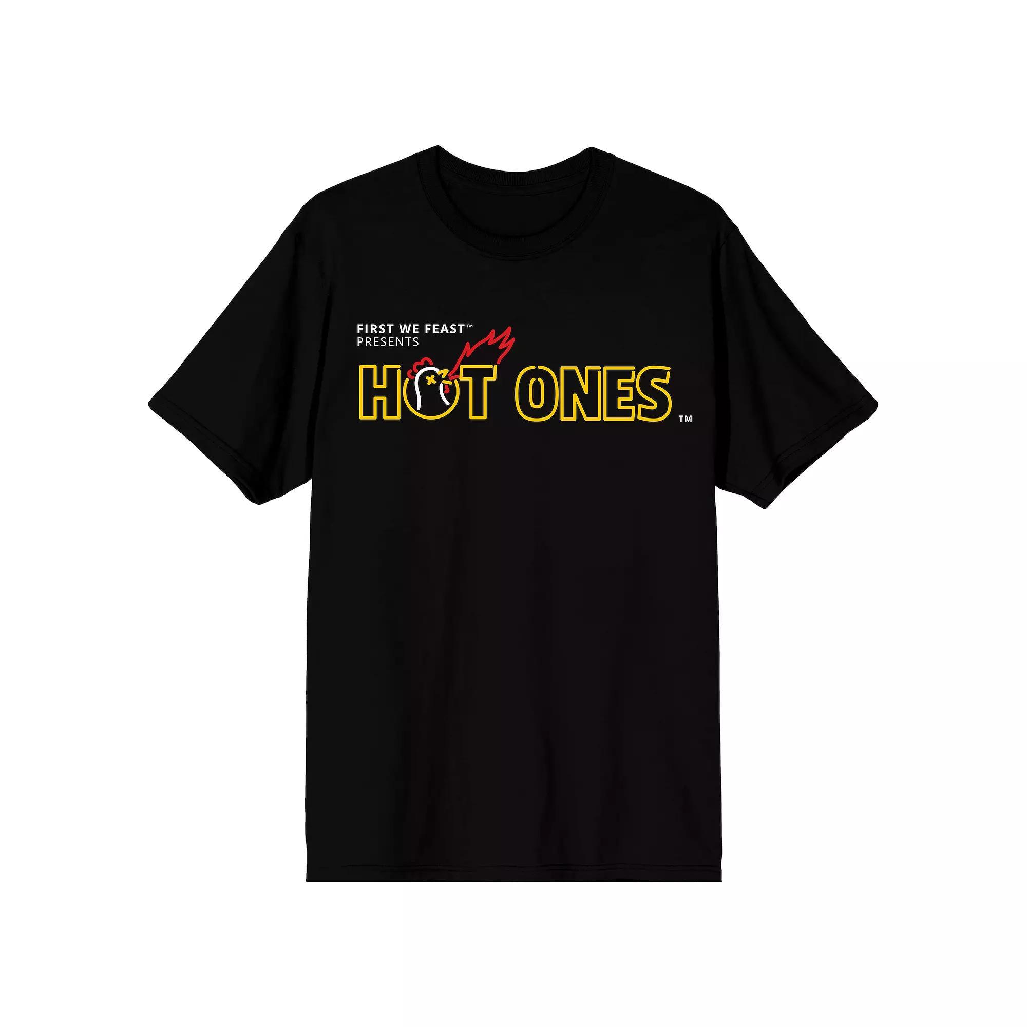 Men's Hot Ones Graphic Tee, Size: Small, Black Product Image