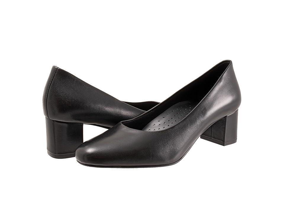 Trotters Daria Leather Block Heel Pumps Product Image