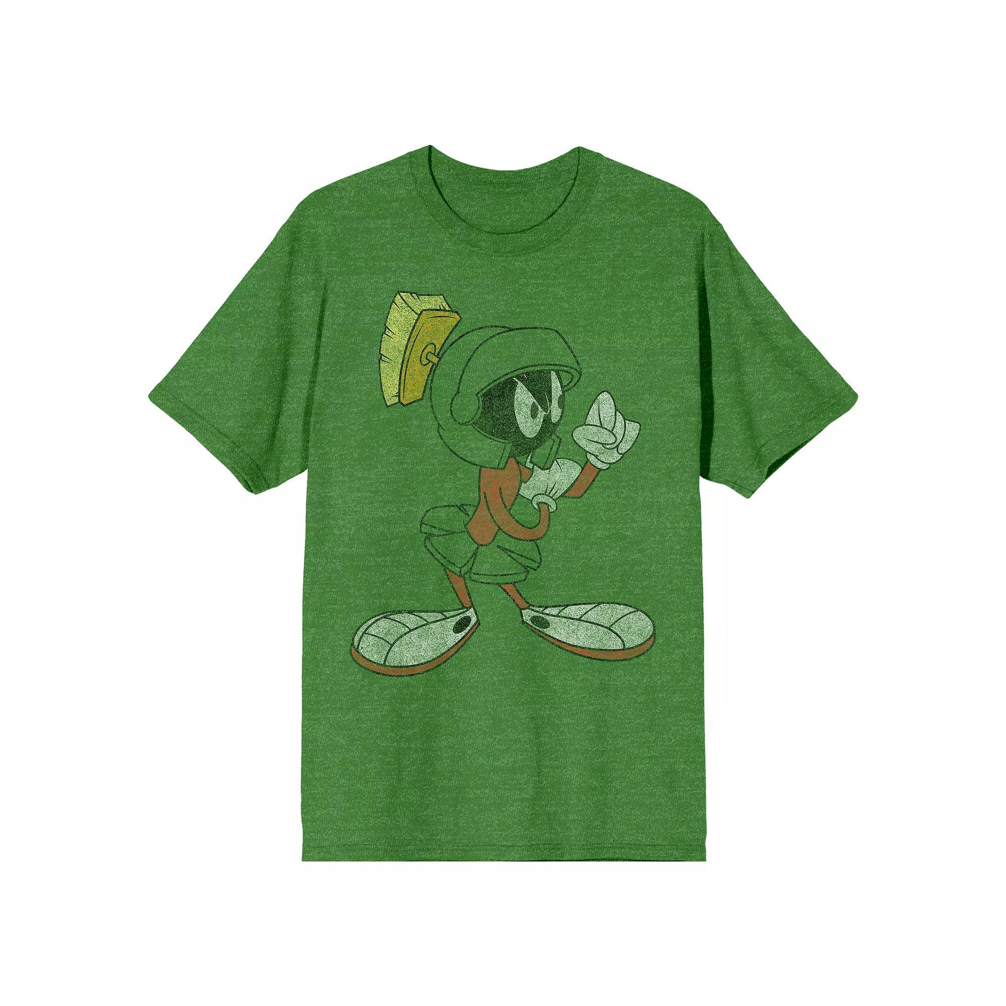 Men's Looney Tunes Marvin Tee, Size: Large, Green Product Image