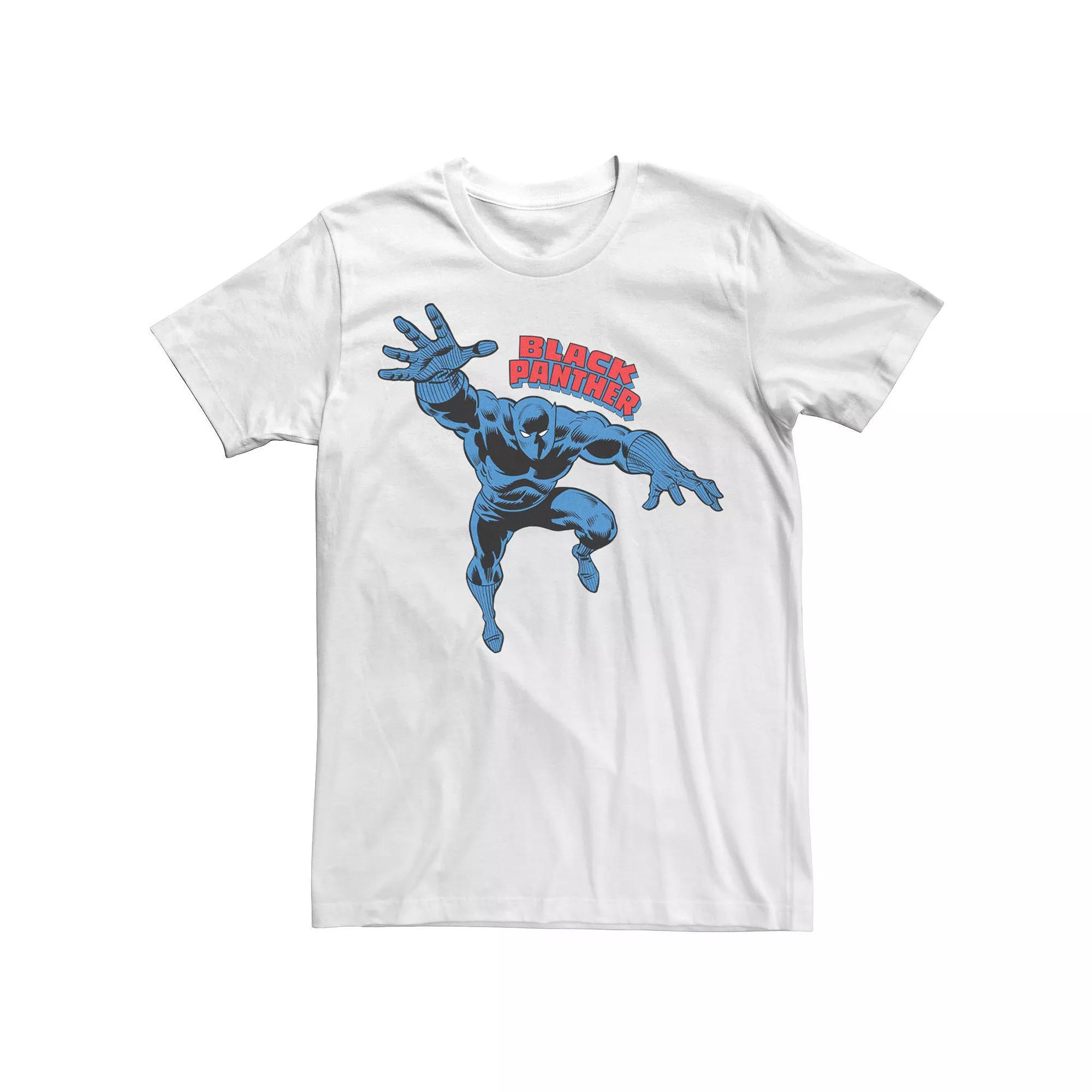 Men's Marvel Oversize Black Panther Comic Tee, Size: XXL, White Product Image