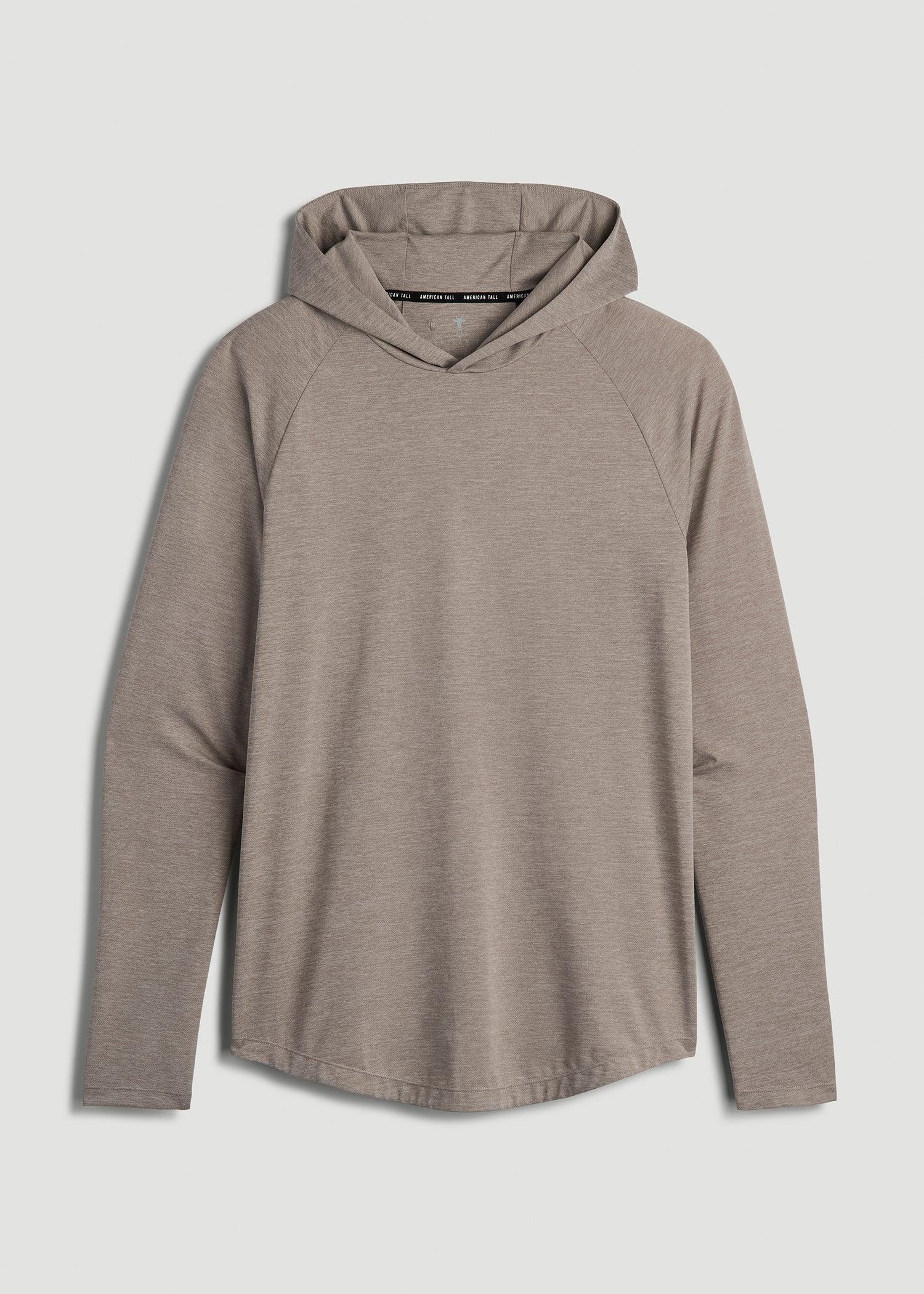 Men's A.T. Performance Training Tall Hoodie in Dark Sand Space Dye Product Image