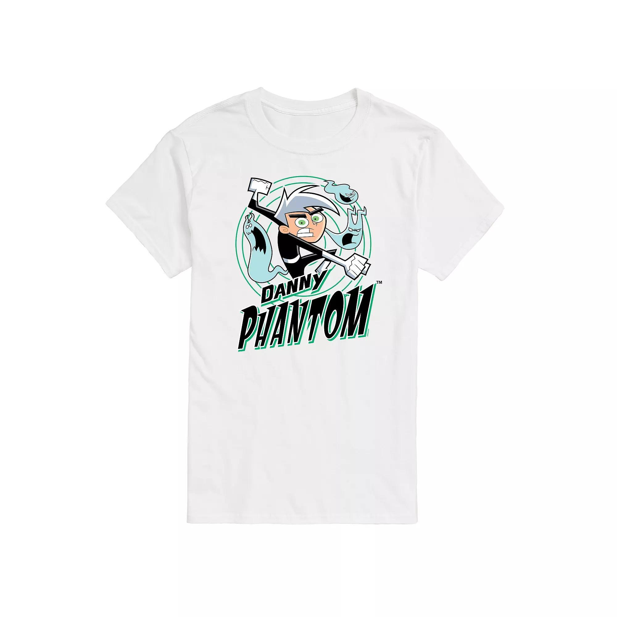 Mens Danny Phantom Ghost Logo Graphic Tee Product Image