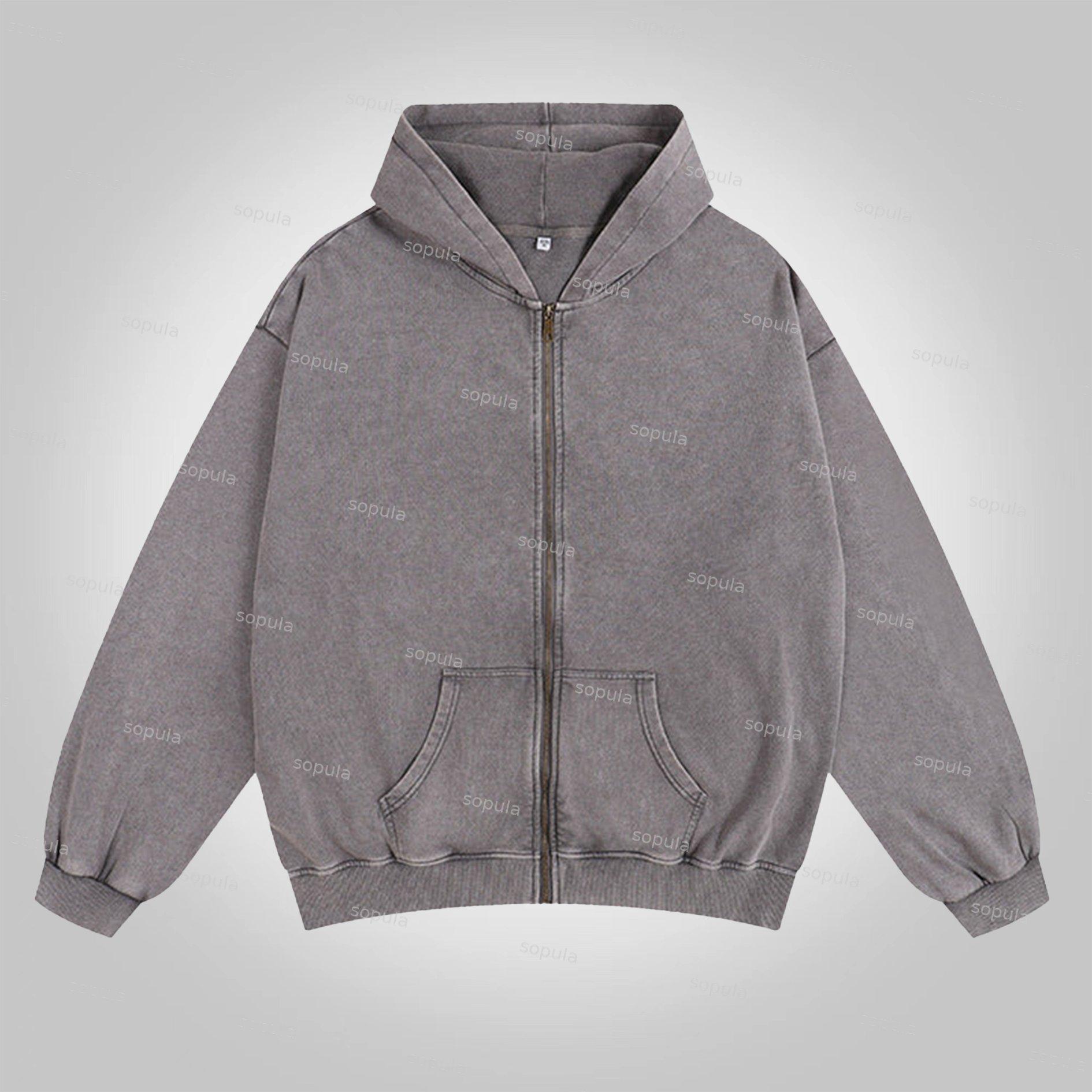 Sopula Virgin Mary Praying Faith Graphic Washed Hoodies Product Image