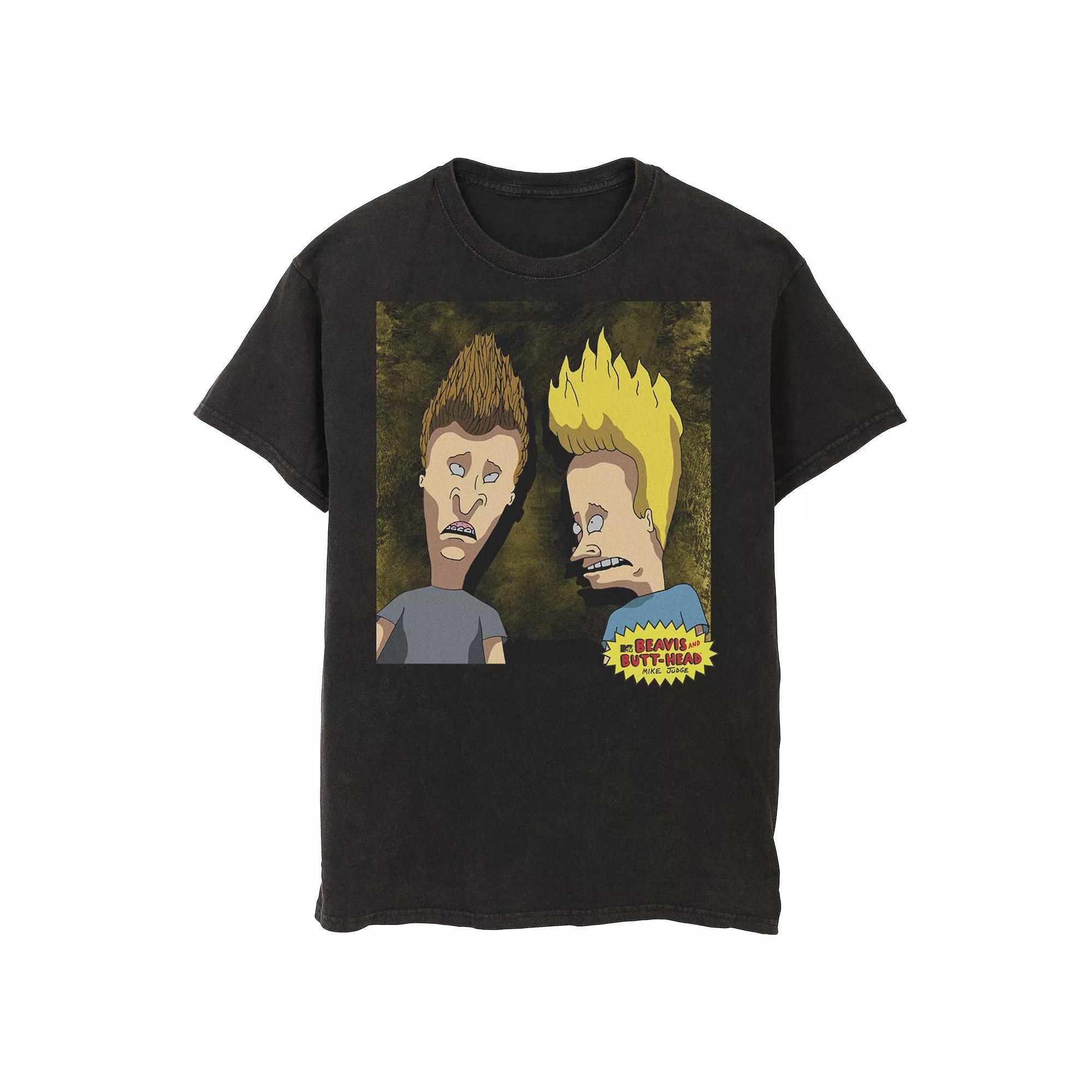 Mens Beavis And Butt-Head Detailed Portrait Tee Product Image