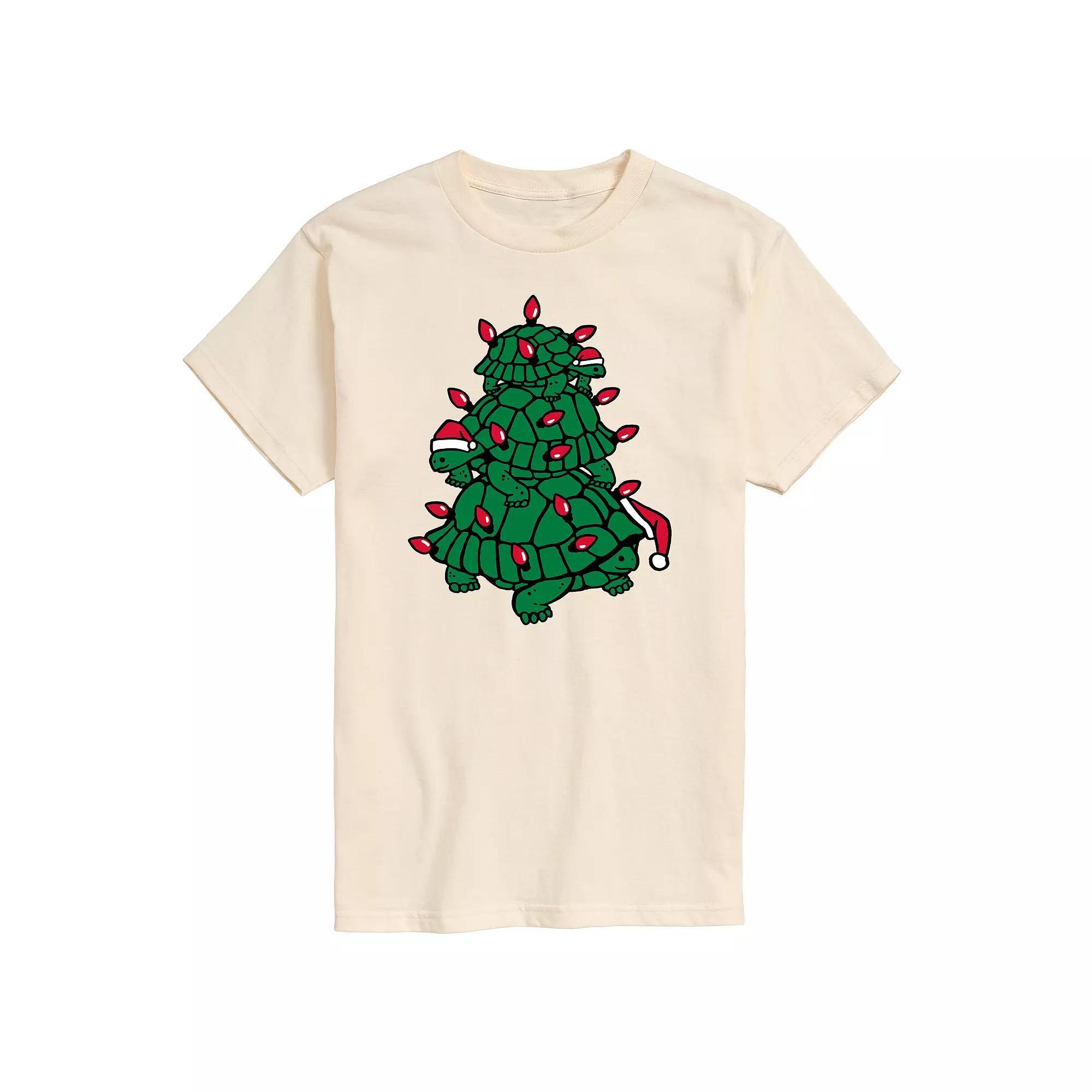 Big & Tall Turtle Tree Stack Graphic Tee, Mens Product Image