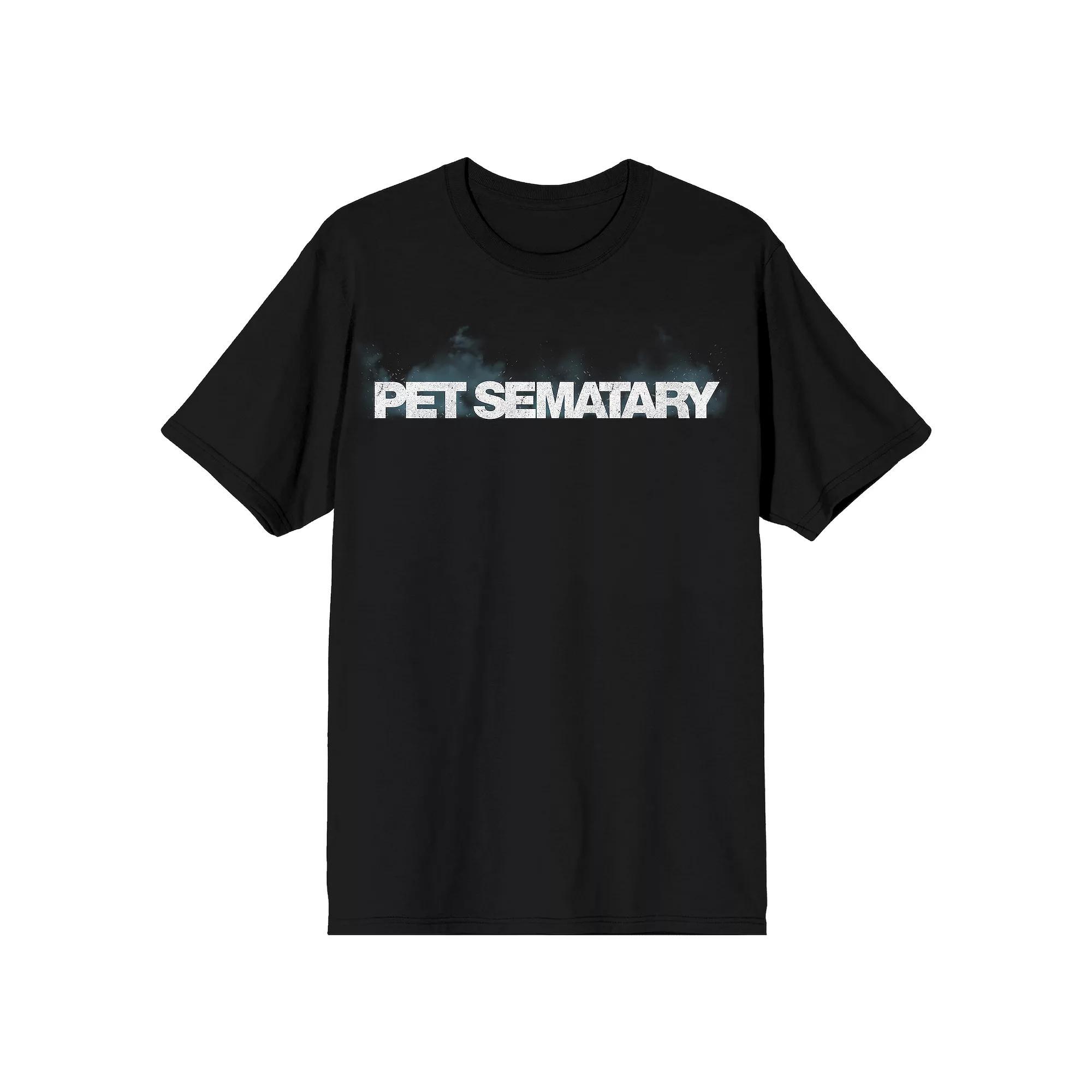 Men's Pet Semetary Distressed Logo Graphic Tee, Size: XL, Black Product Image