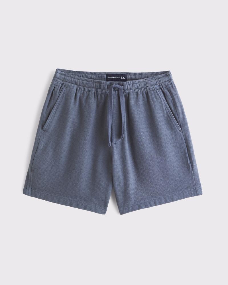 Cotton Texture Pull-On Short Product Image