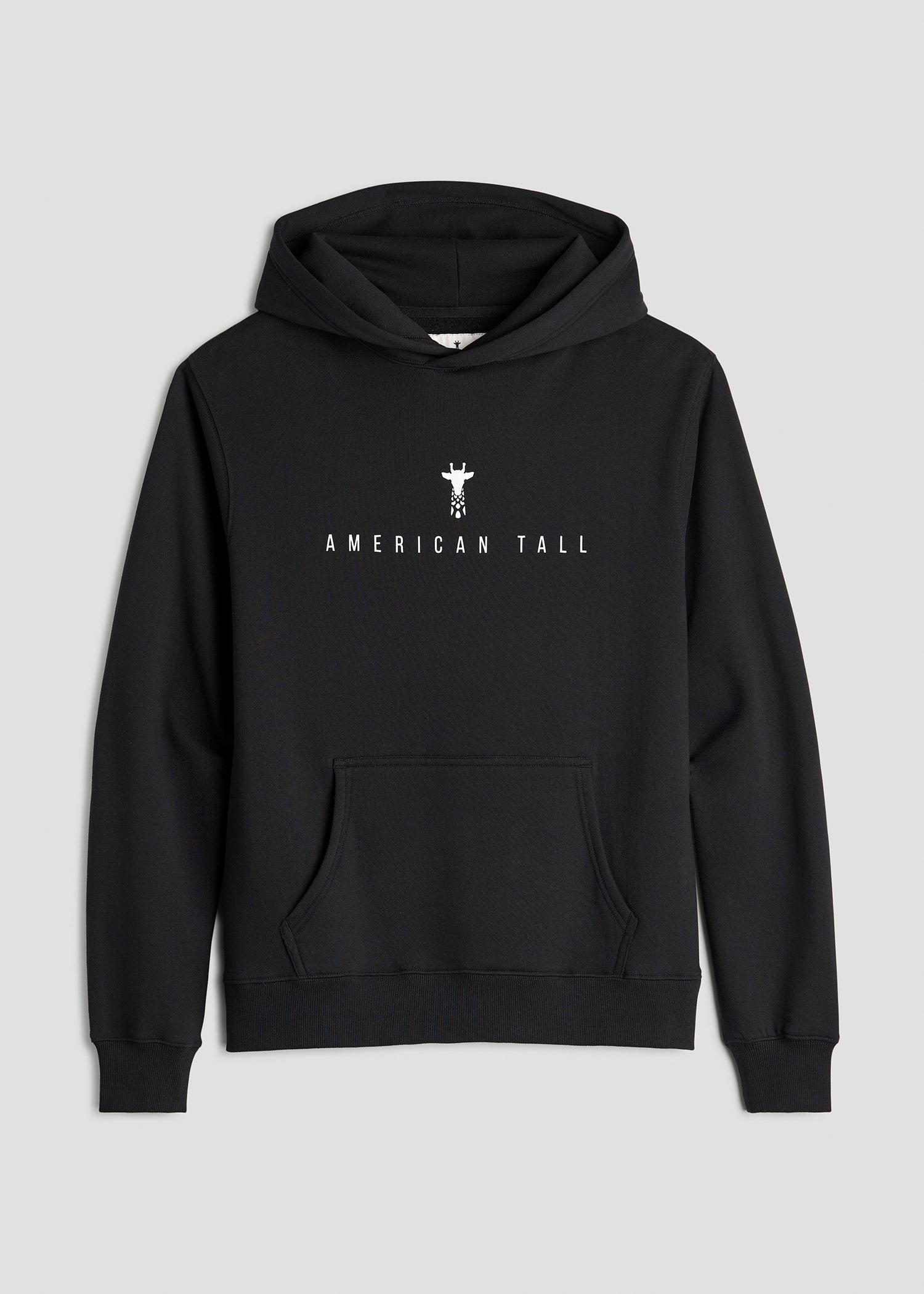 Logo Hoodie for Tall Women in Black Product Image