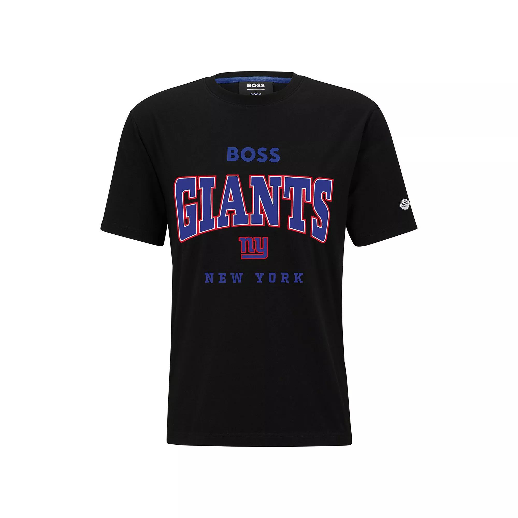 Men's BOSS X NFL  Black New York Giants Huddle T-Shirt, Size: Large Product Image