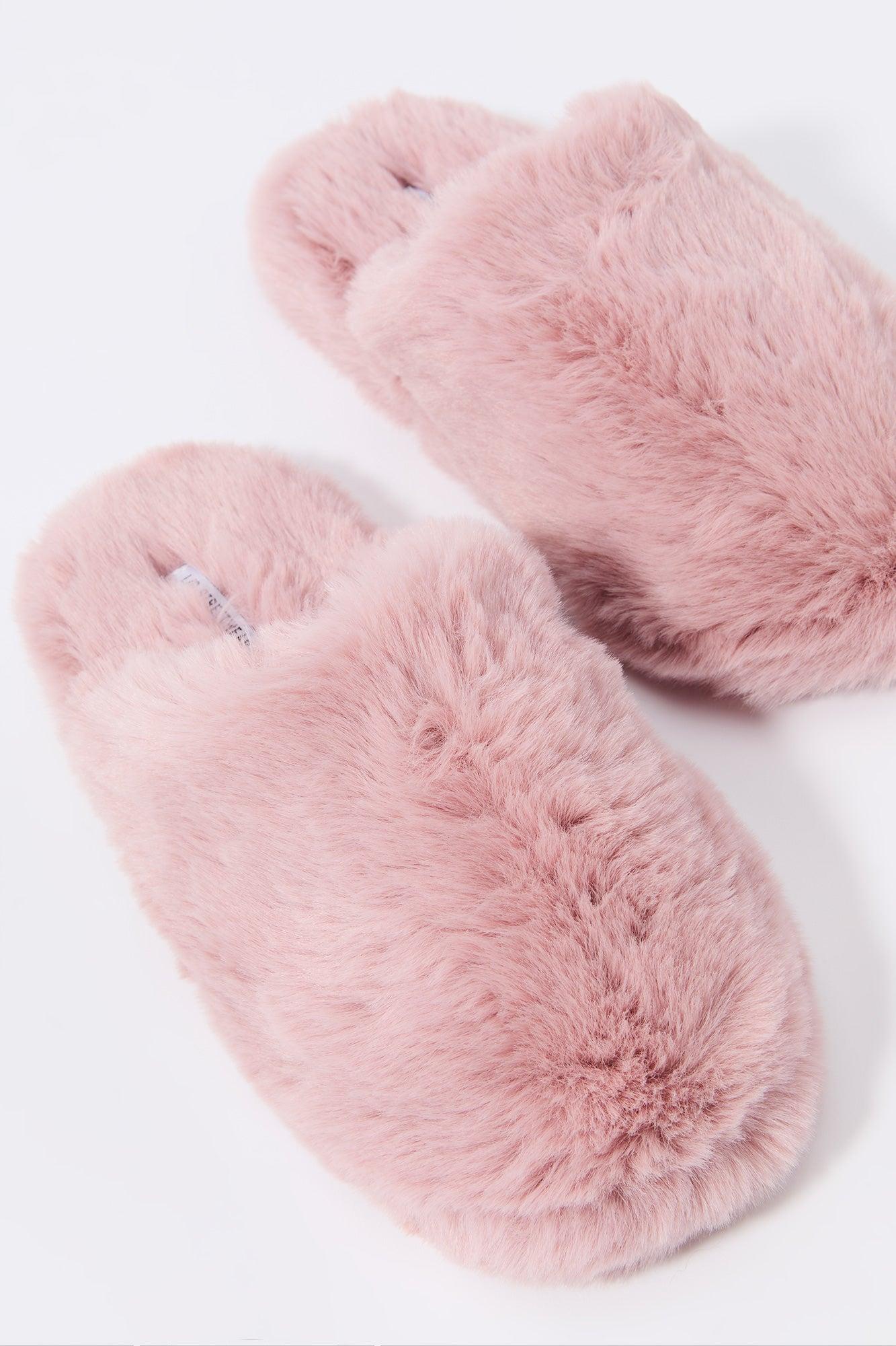 Faux Fur Slippers Female Product Image
