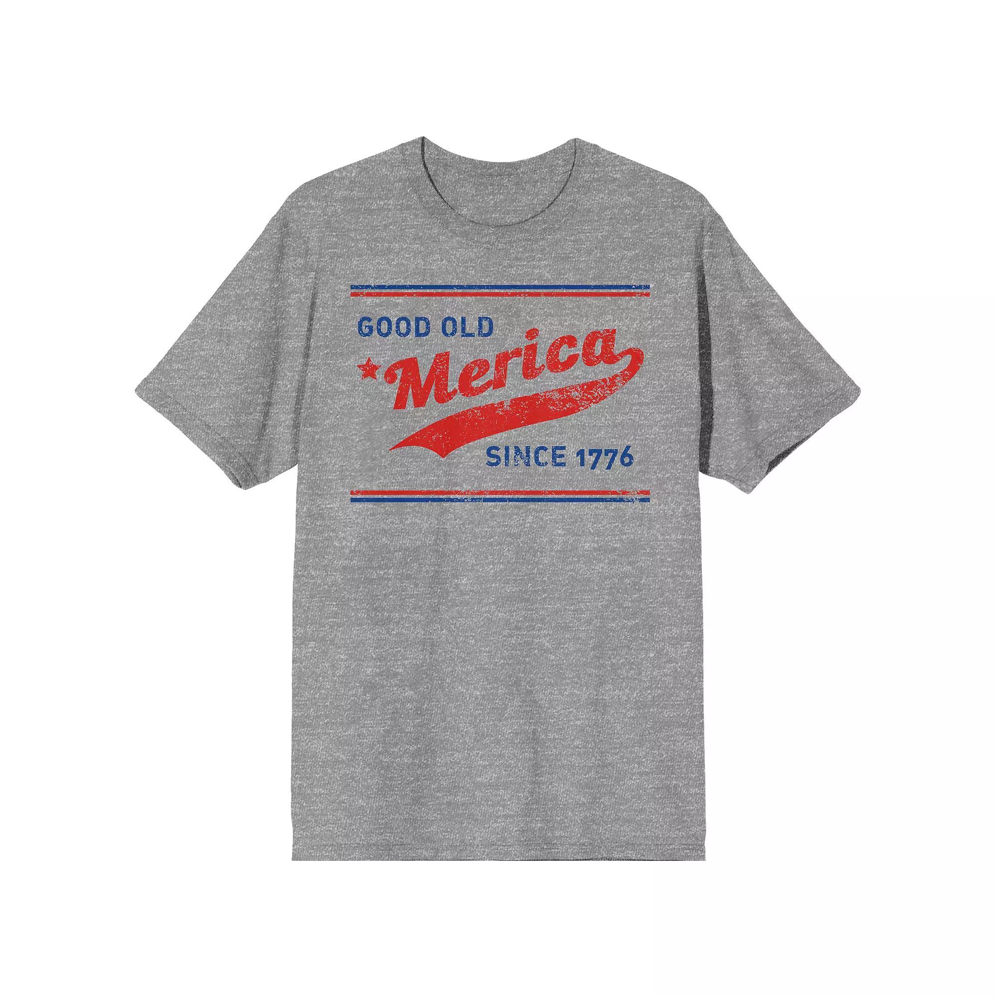 Men's Americana Good Old 'Merica Since 1776 Tee, Size: XL, Grey Product Image