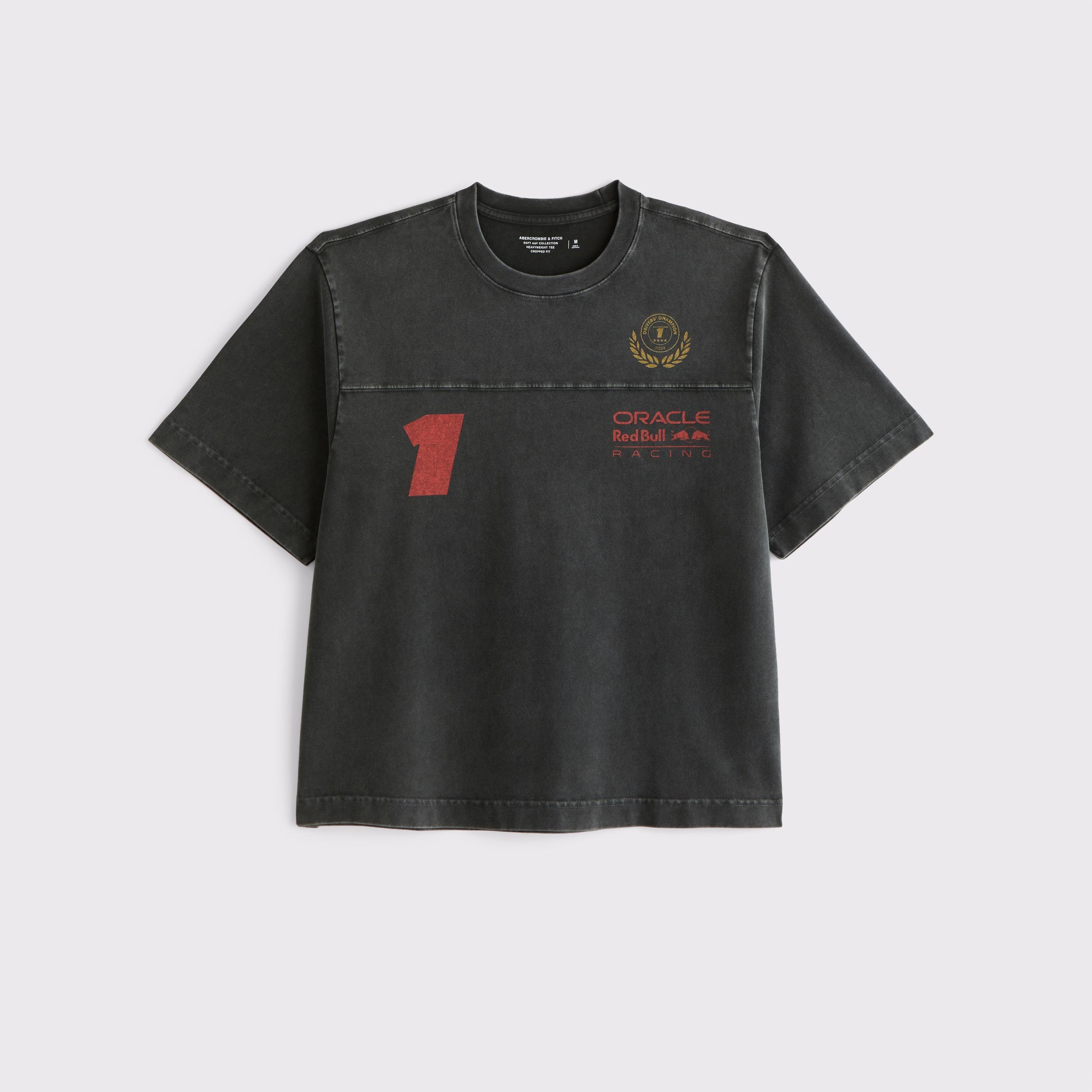 Premium Heavyweight Cropped Oracle Red Bull Racing Tee Product Image