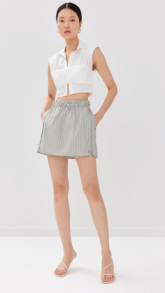 SIMKHAI Emie Cropped Box Sleeve Top | Shopbop Product Image