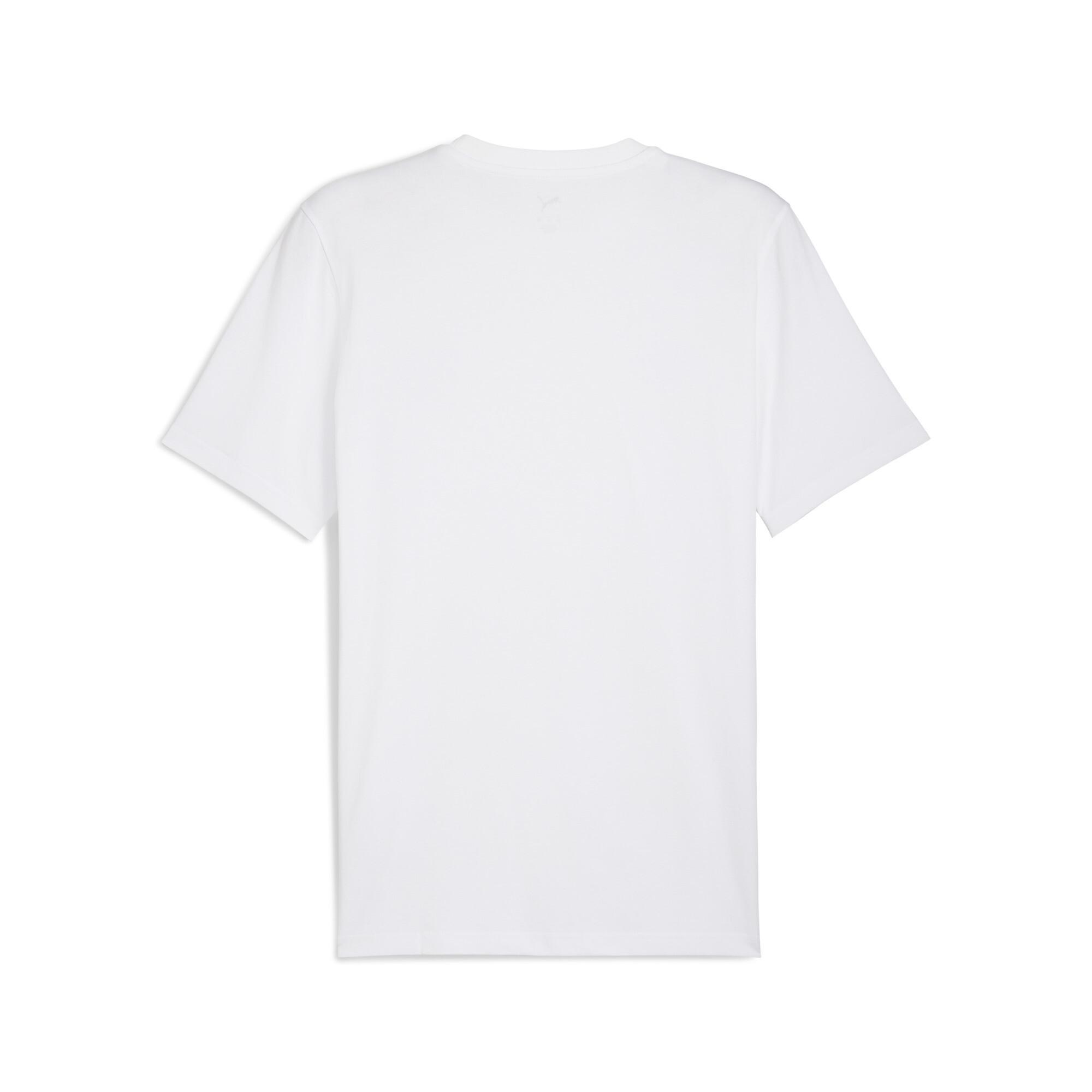PUMA AC Milan FtblEssentials T-Shirt Men in White/For All Time Red Product Image