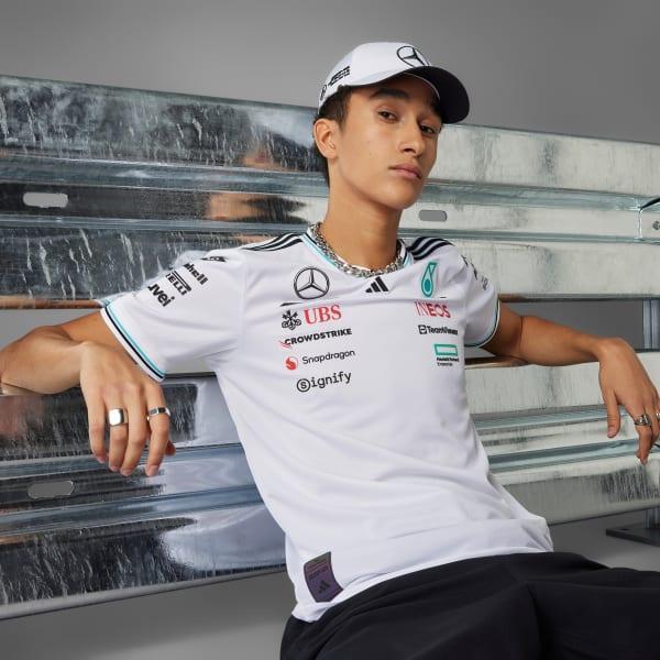 adidas MERCEDES - AMG PETRONAS FORMULA ONE TEAM DRIVER JERSEY AUTHENTIC White L Mens Product Image