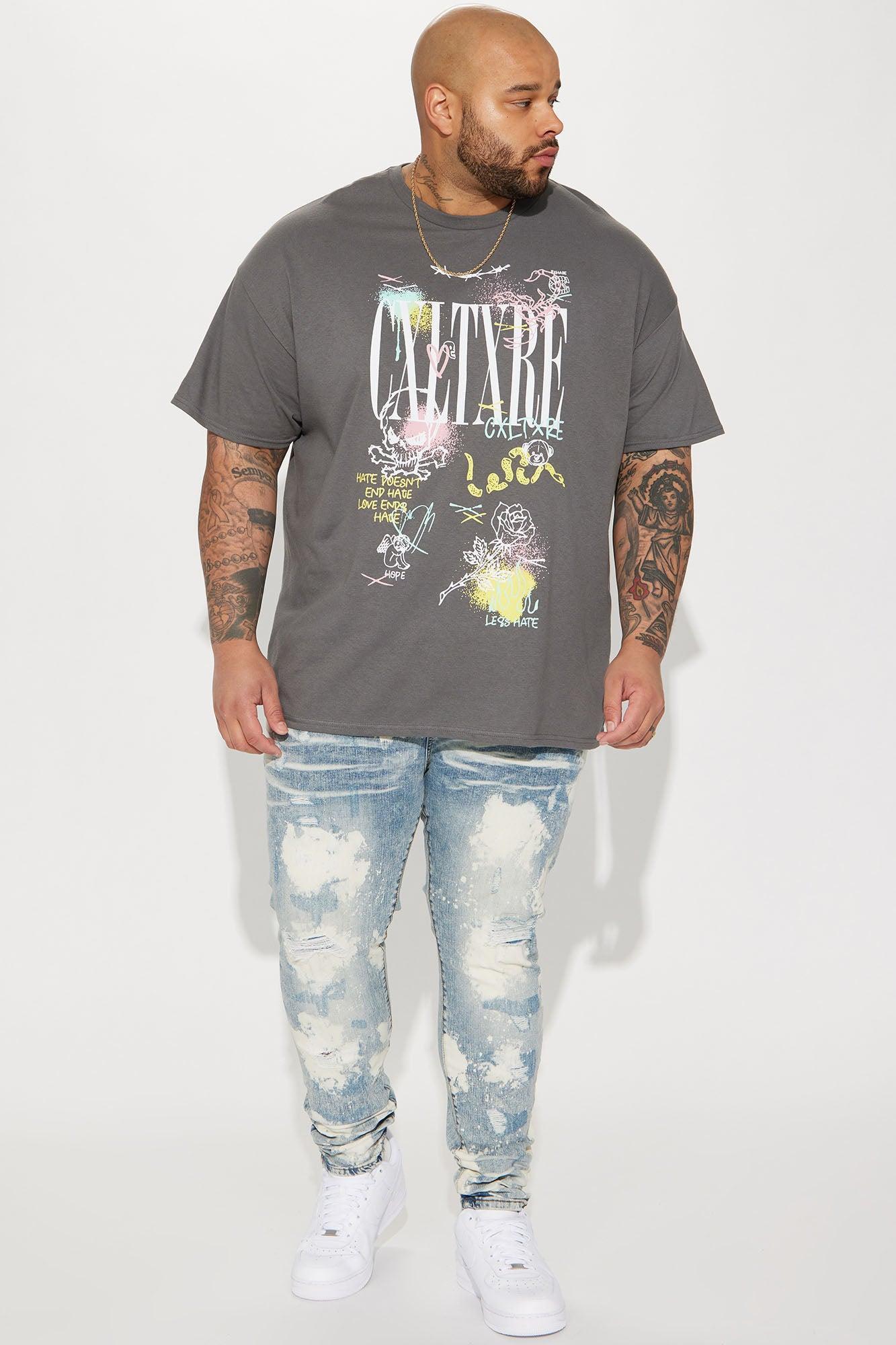 Culture Collage Short Sleeve Tee - Charcoal Product Image