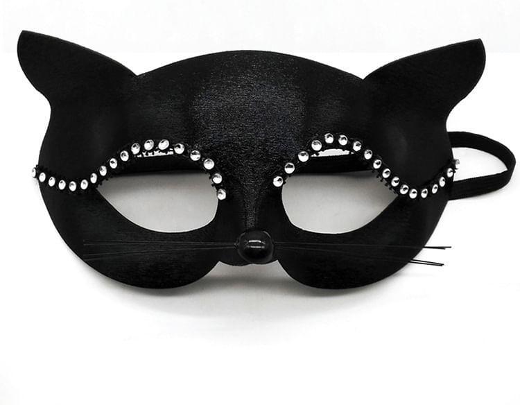 Halloween Lace Cat Mask Product Image