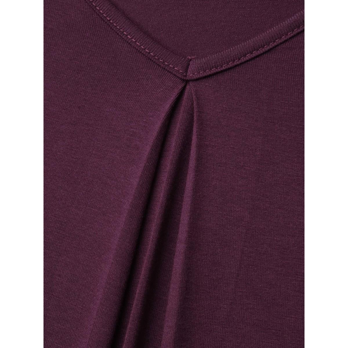 Plus Size Supersoft Essentials V-Neck Tank Top Women Deeppurplered Casual Pleated V-neck Everyday Tank Tops Camis BloomChic 26/4X Product Image
