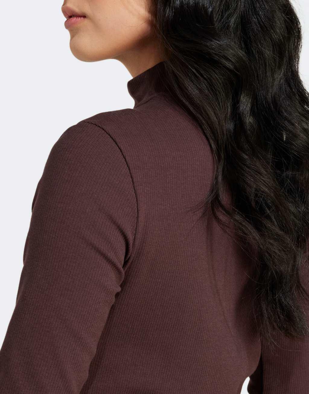 adidas Originals Essentials track top in brown Product Image