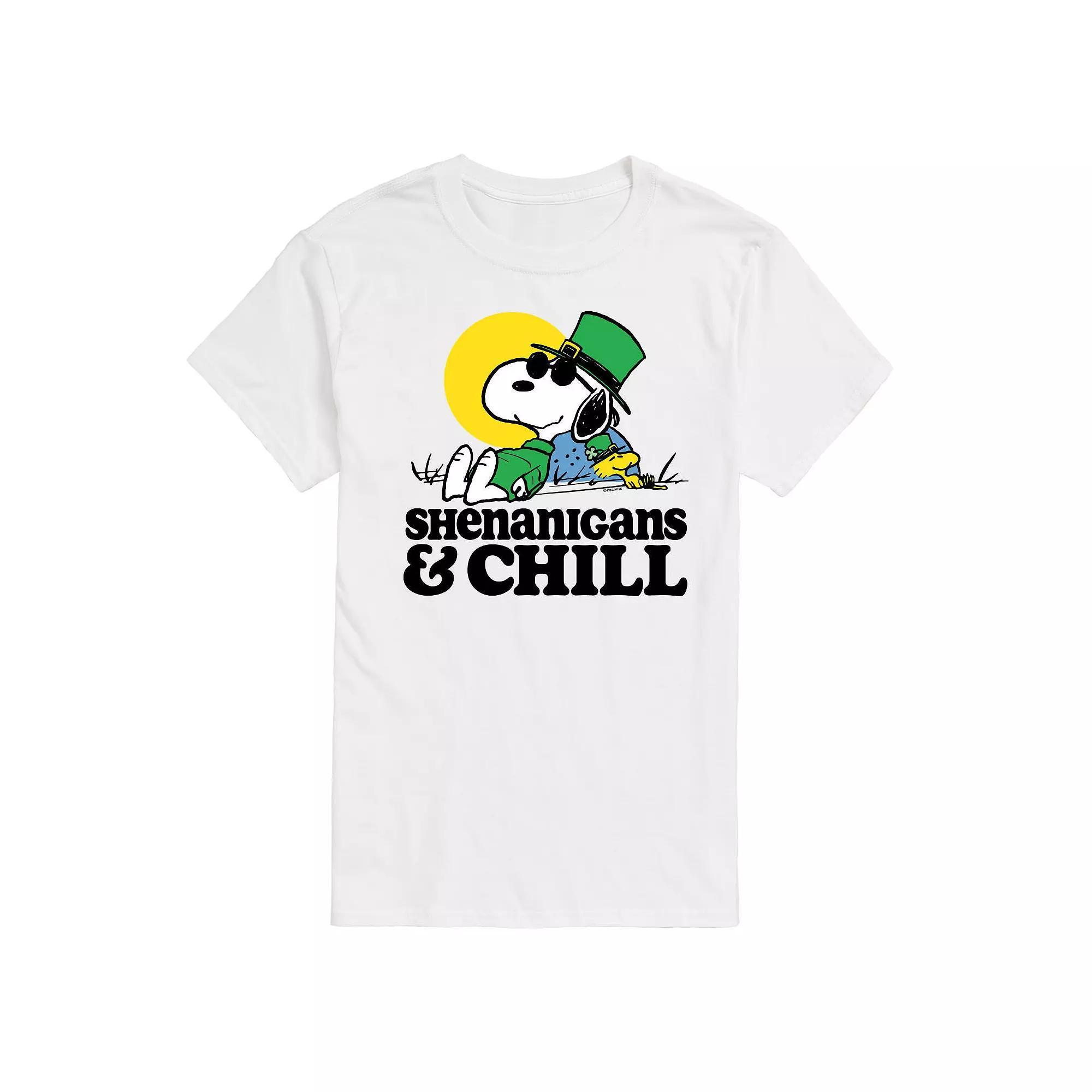 Big & Tall Peanuts Snoopy Shenanigans & Chill Graphic Tee, Mens Product Image