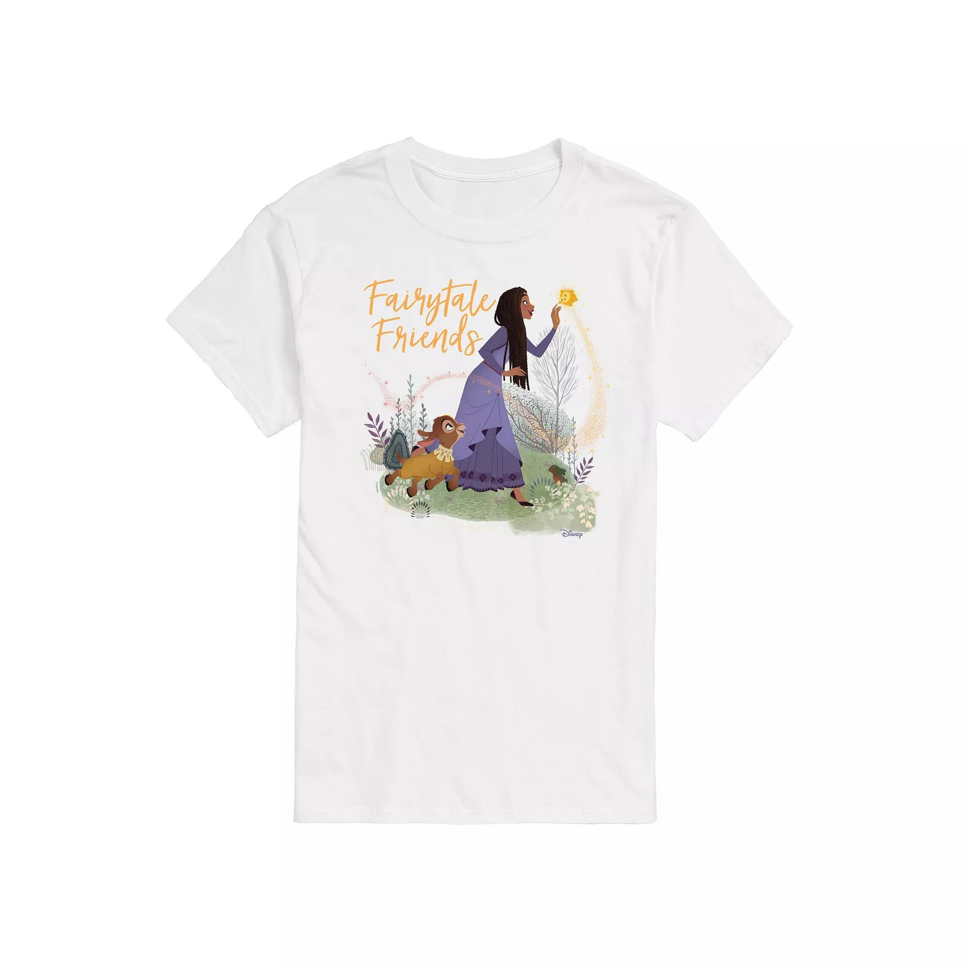 Disneys Wish Big & Tall Fairytale Friends Graphic Tee, Mens Product Image