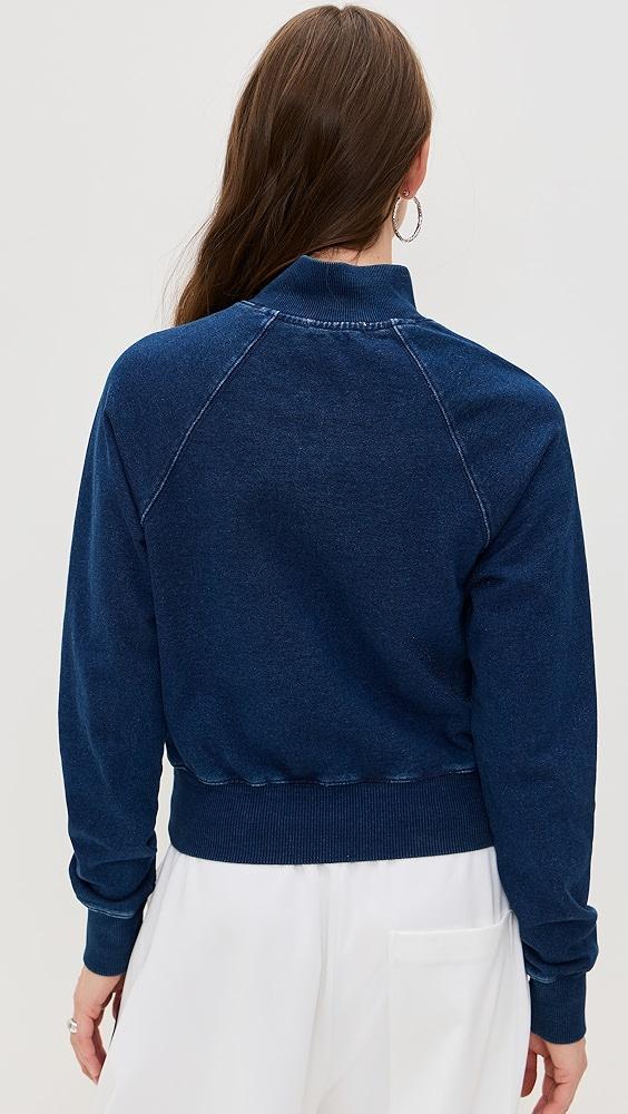 Good American Jeanius Mock Zip Pullover | Shopbop Product Image