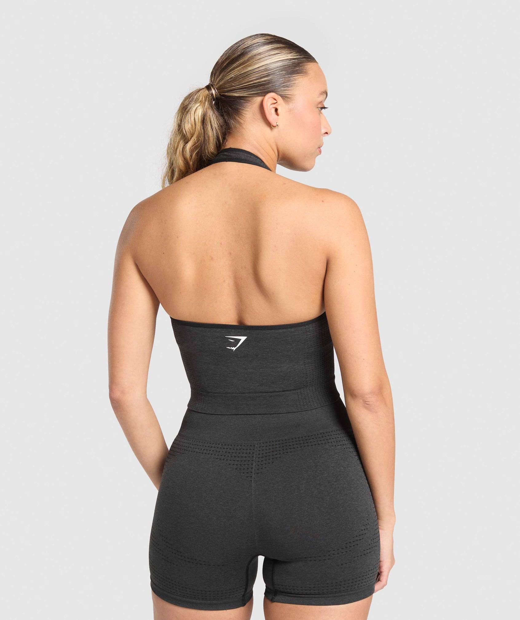Vital Seamless Halter Neck Tank With Shelf Product Image