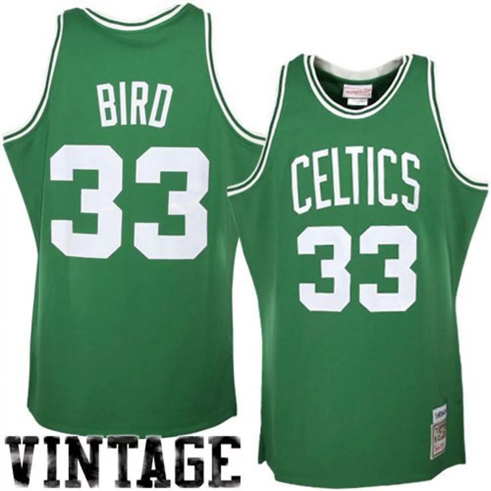 Men's Mitchell & Ness Larry Bird Kelly Green Boston Celtics 1985/86 Hardwood Classics Authentic Jersey, Size: 64 Product Image
