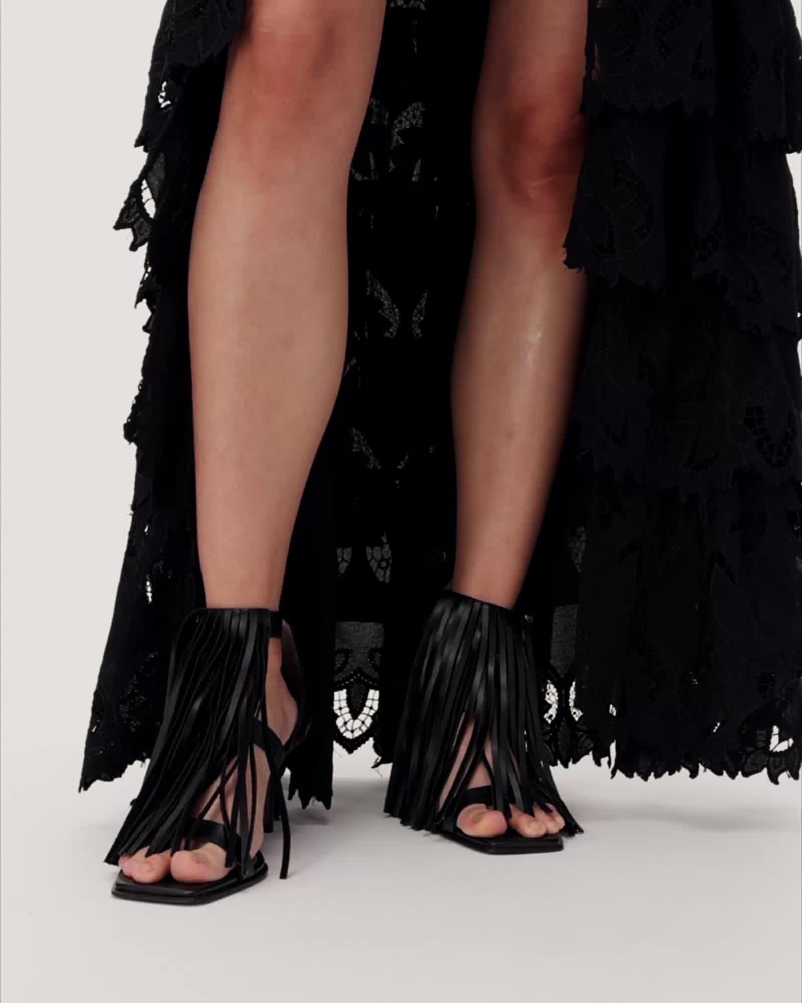 Cavarly Embroidered Maxi Skirt Product Image