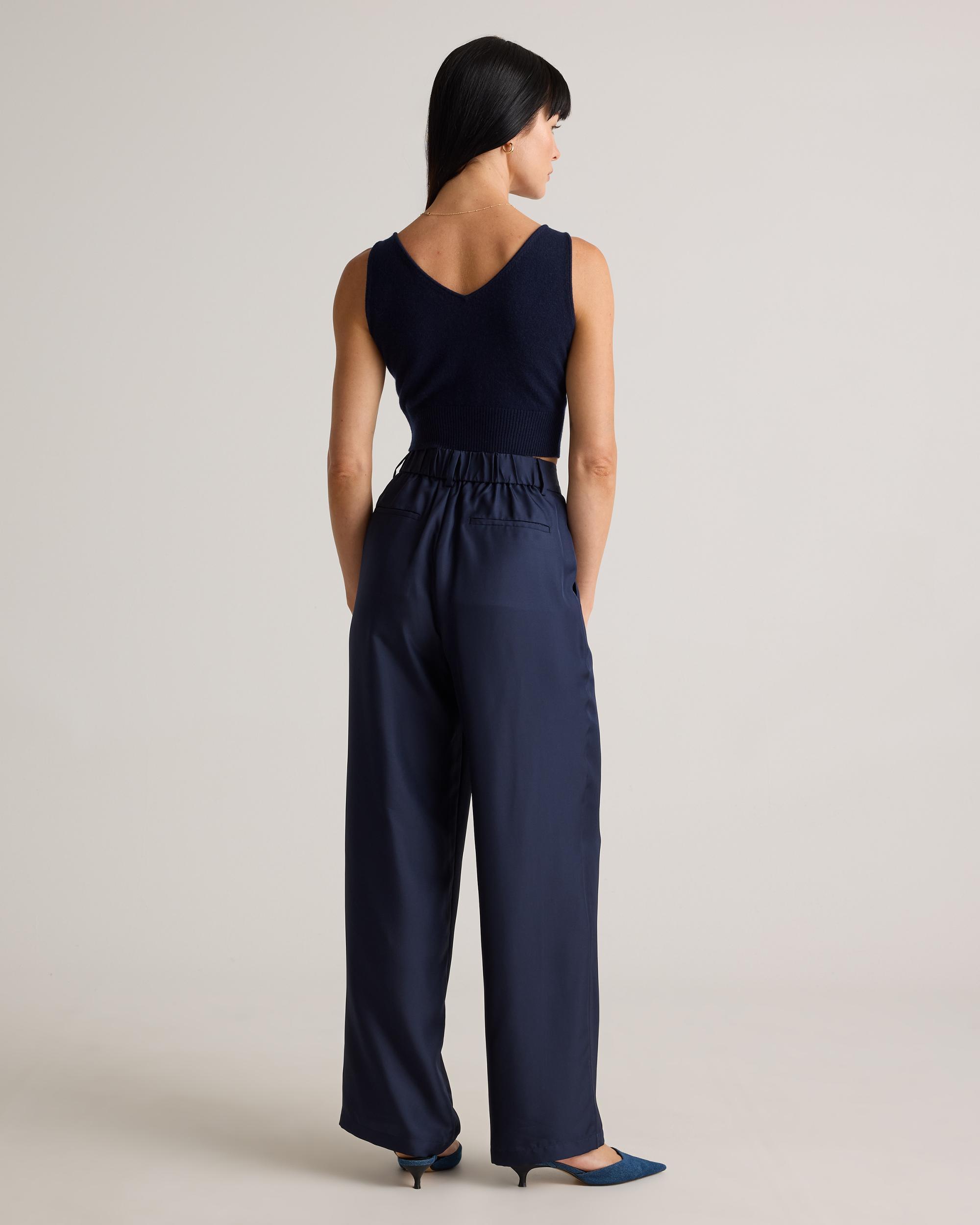 Quince | Women's 100% Silk Twill Trouser Cotton-Silk Product Image
