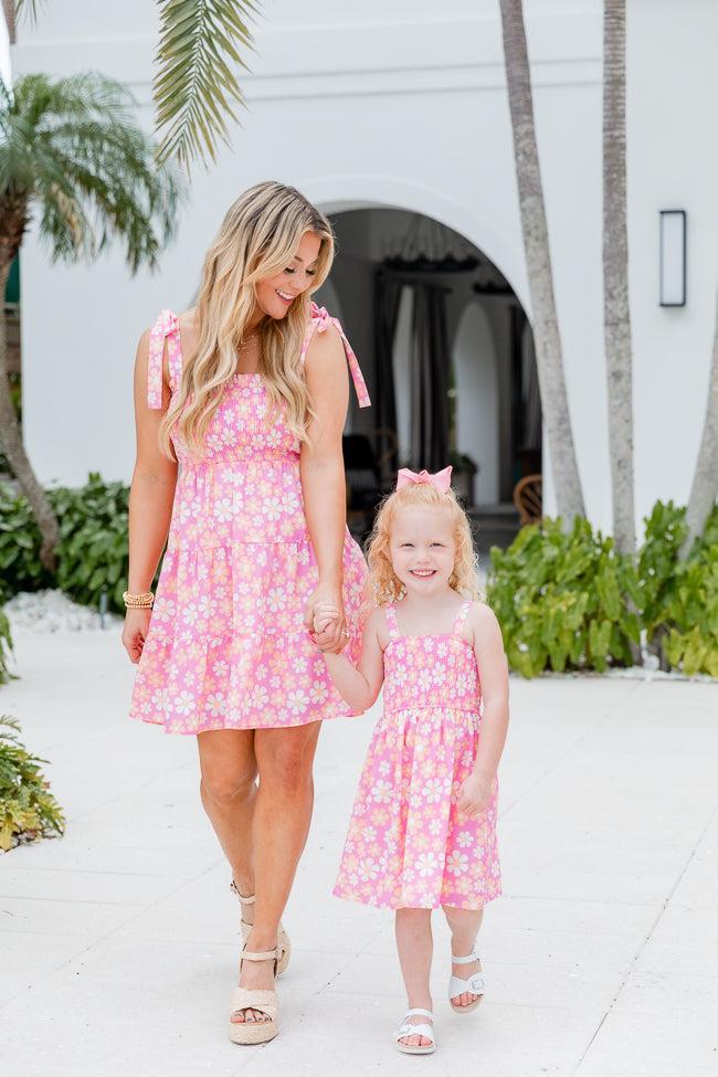 Sunny Skies Pink Floral Dress FINAL SALE Product Image