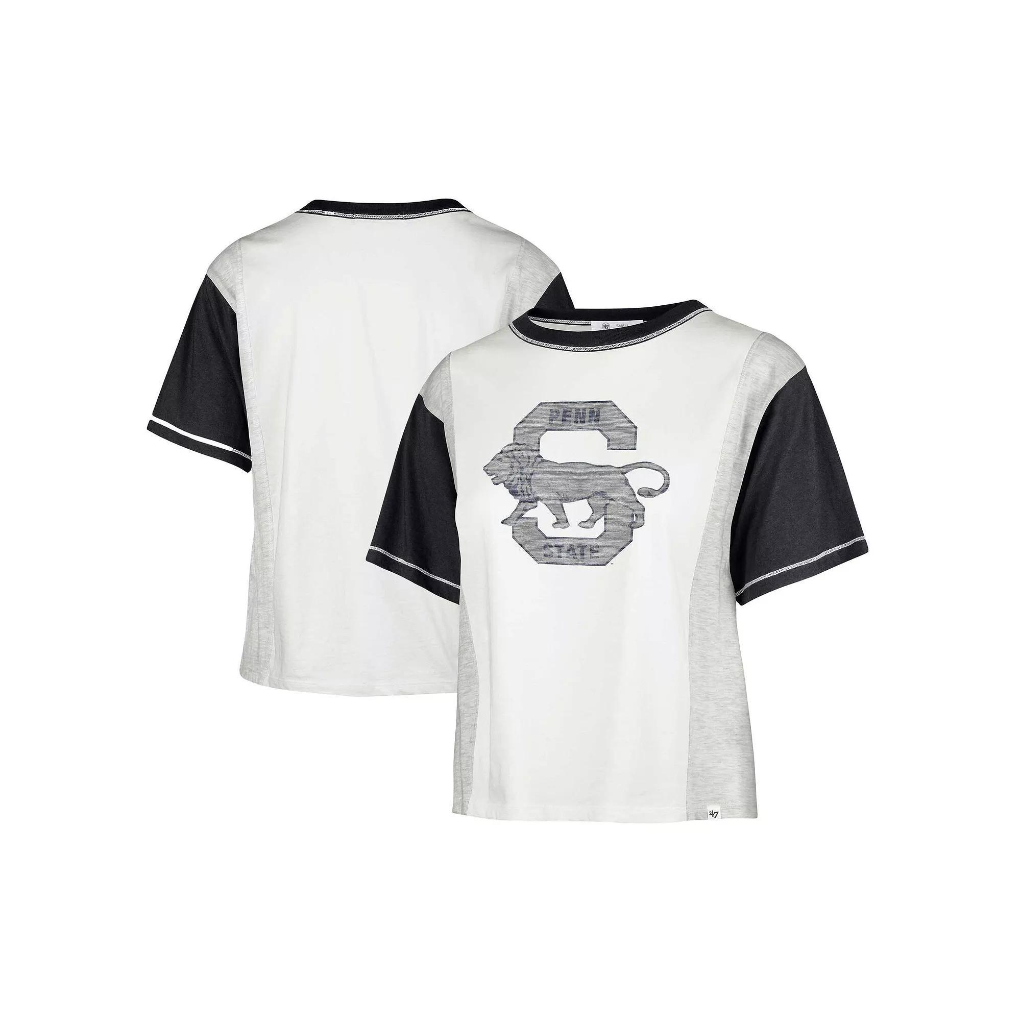 Women's '47 White Penn State Nittany Lions Vault Premier Tilda T-Shirt, Size: XL Product Image
